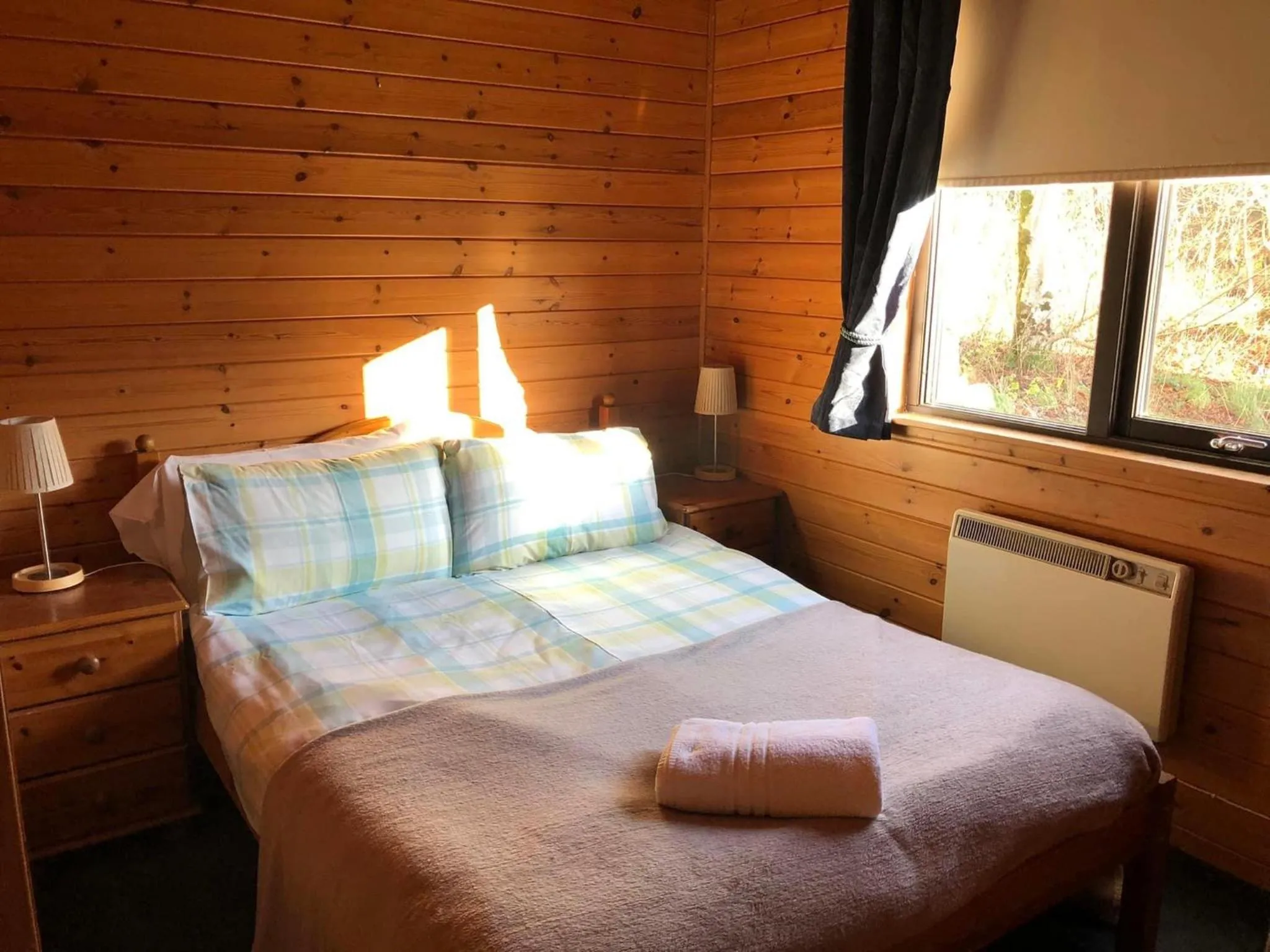 Bed in Loch Lomond Lodge