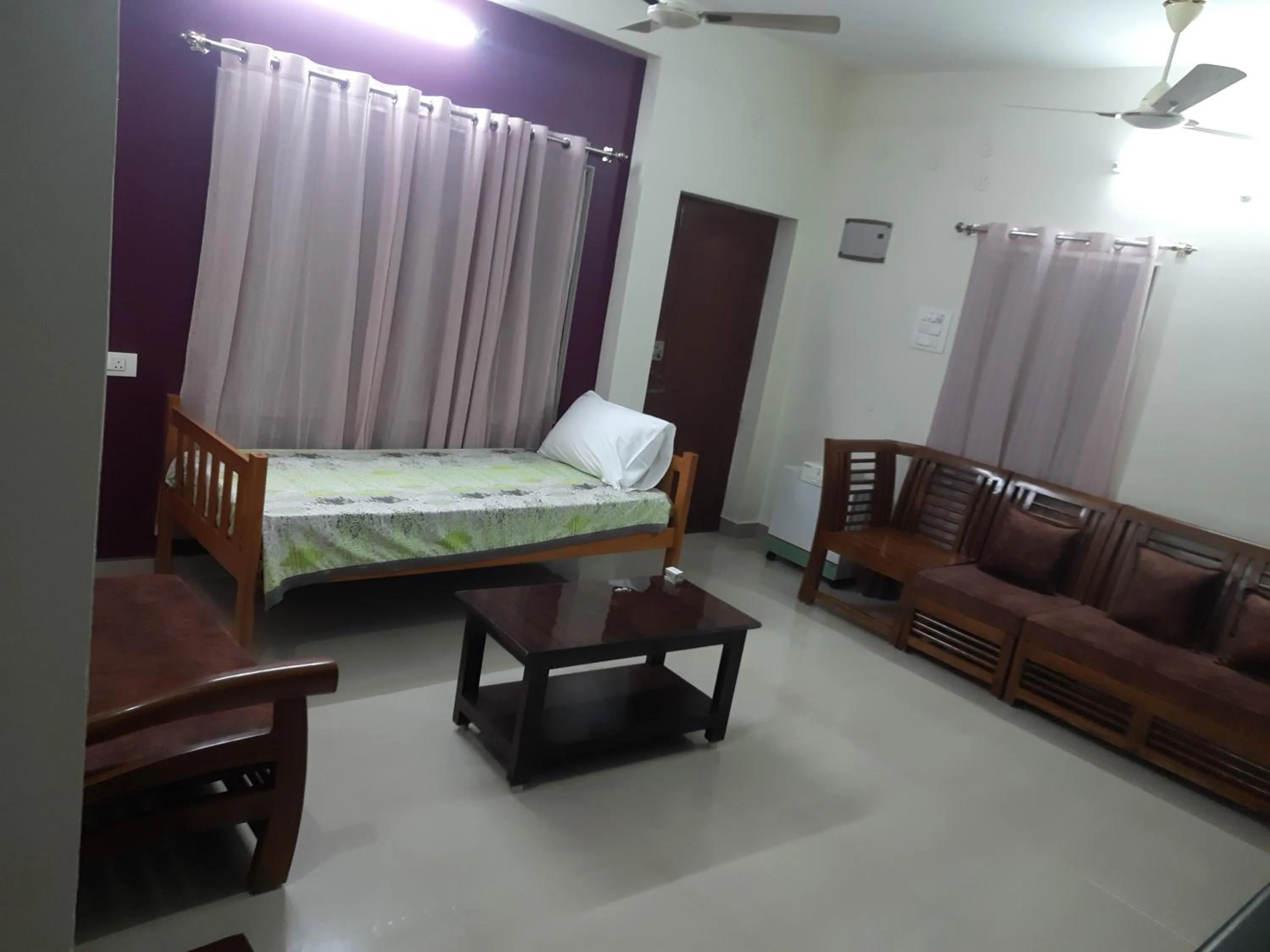 Living room, Bed in ABS Home Stay, 2Bed room AC Flats,Tirupati
