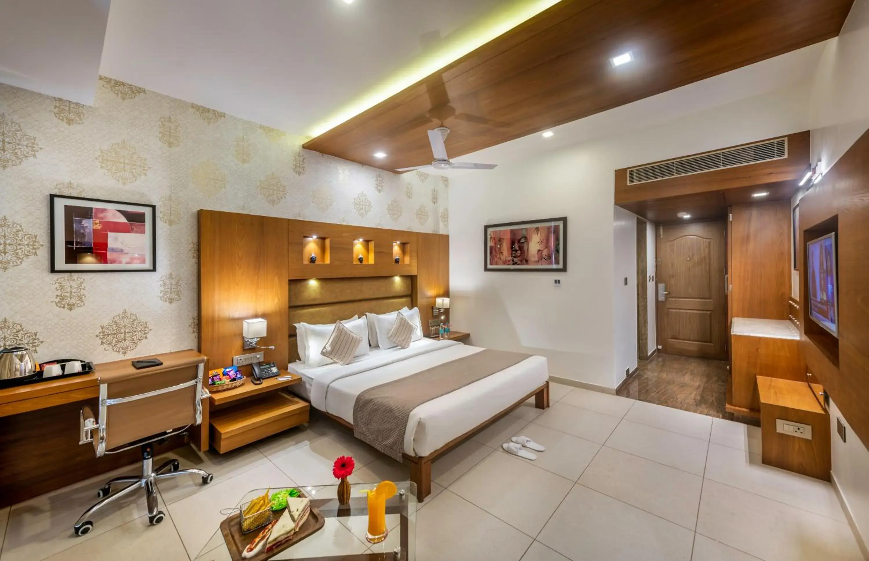 Bedroom, Bed in Dwarkadhish Lords Eco Inn Bedroom, Bed in Dwarkadhish Lords Eco Inn