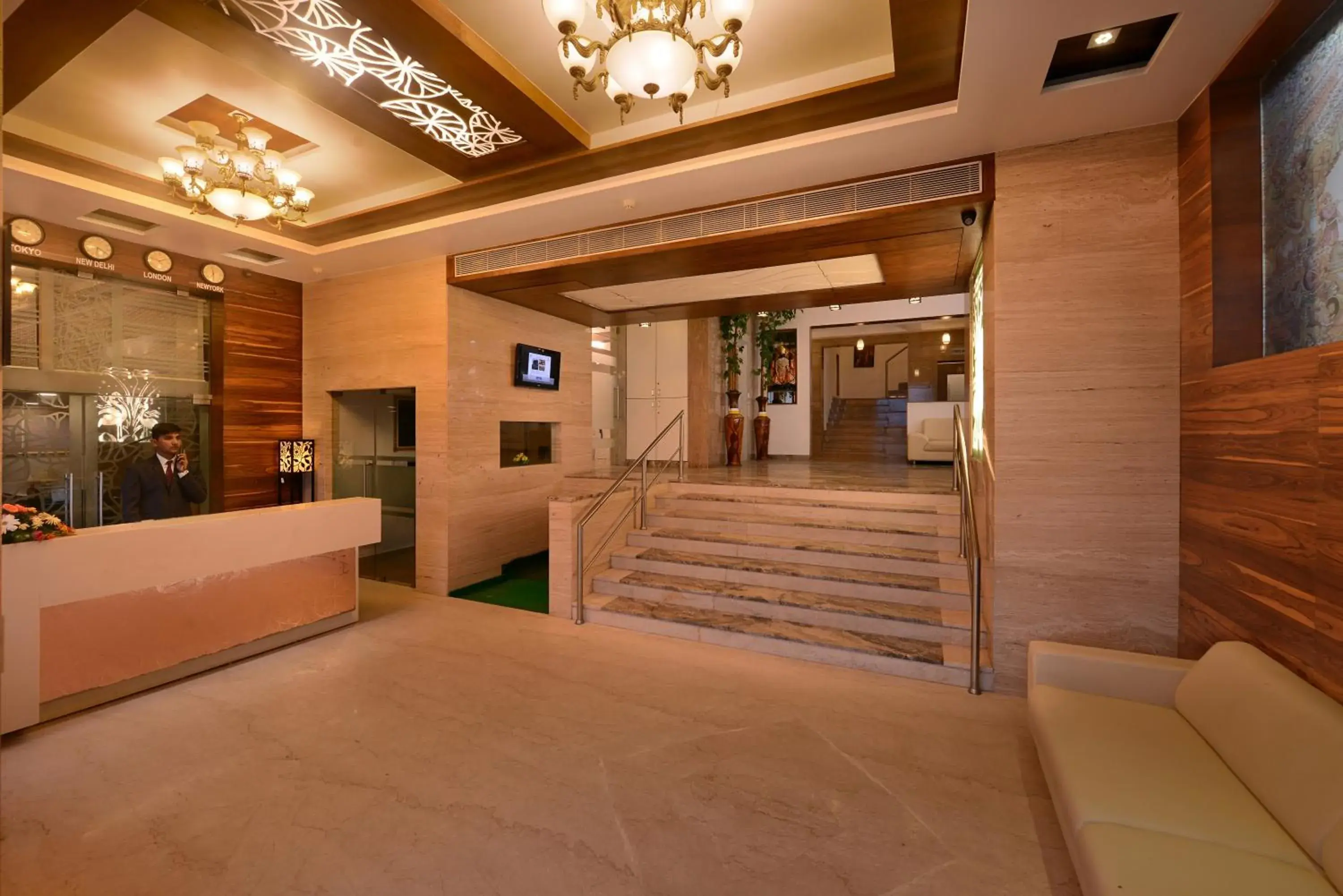 Lobby or reception in Dwarkadhish Lords Eco Inn Lobby or reception in Dwarkadhish Lords Eco Inn