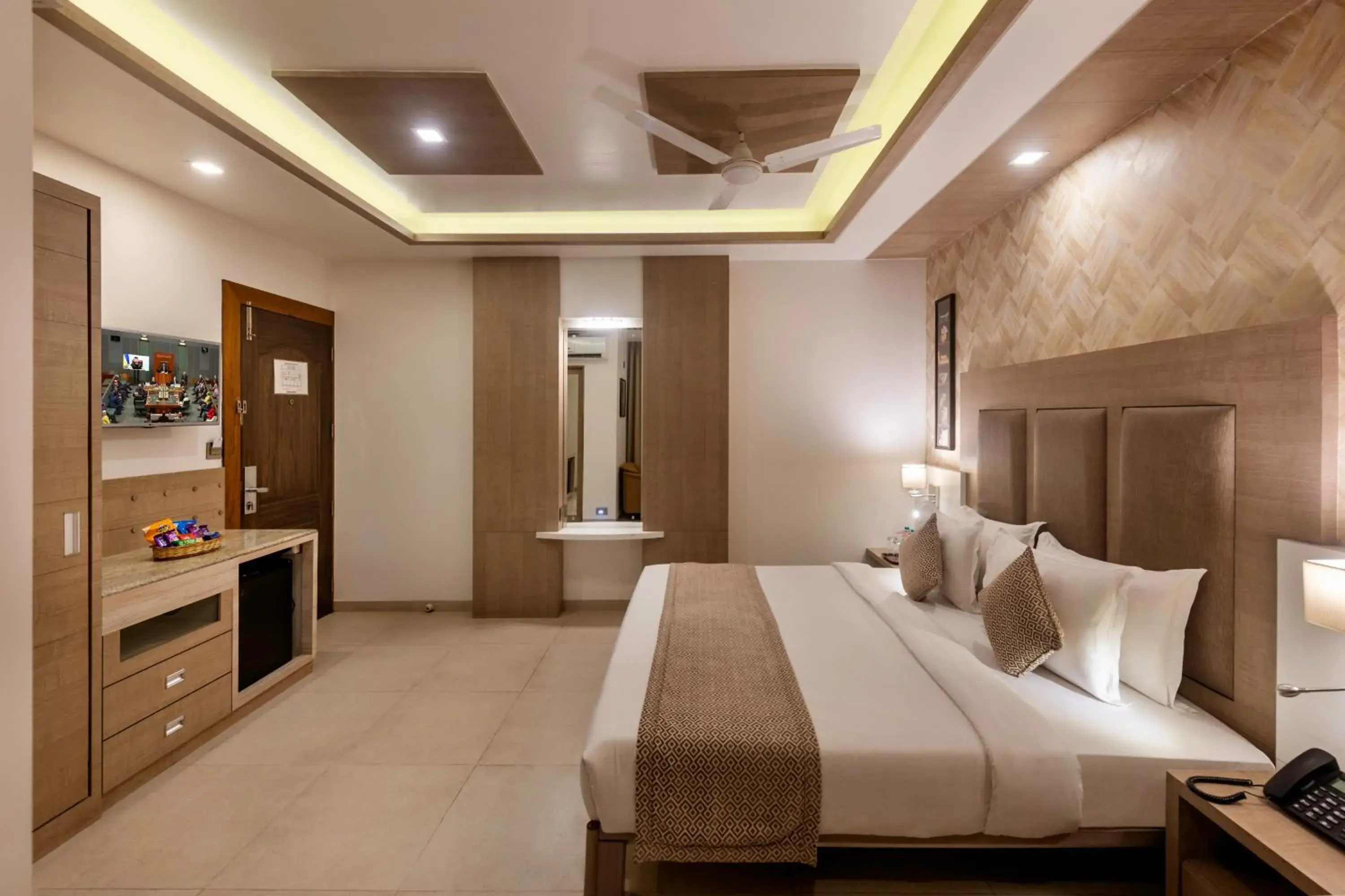 Bedroom, Bed in Dwarkadhish Lords Eco Inn Bedroom, Bed in Dwarkadhish Lords Eco Inn