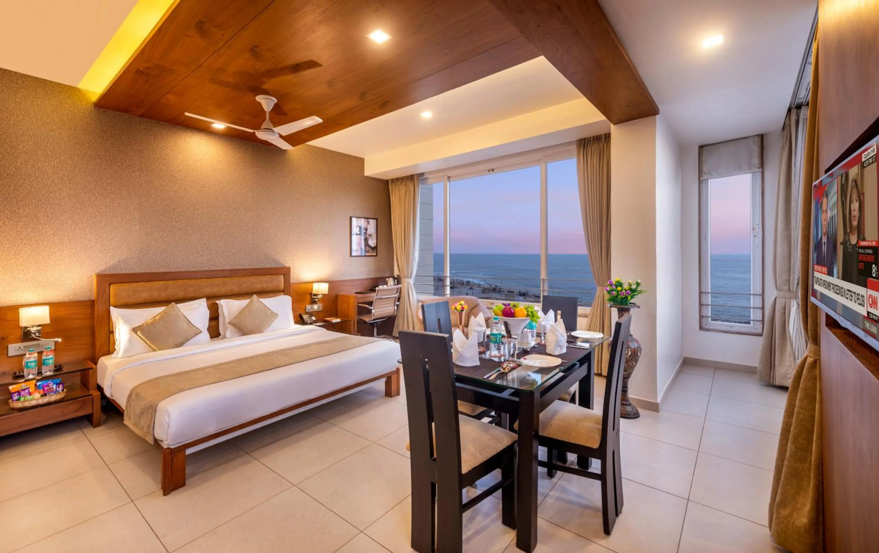 Sea view, Bed in Dwarkadhish Lords Eco Inn