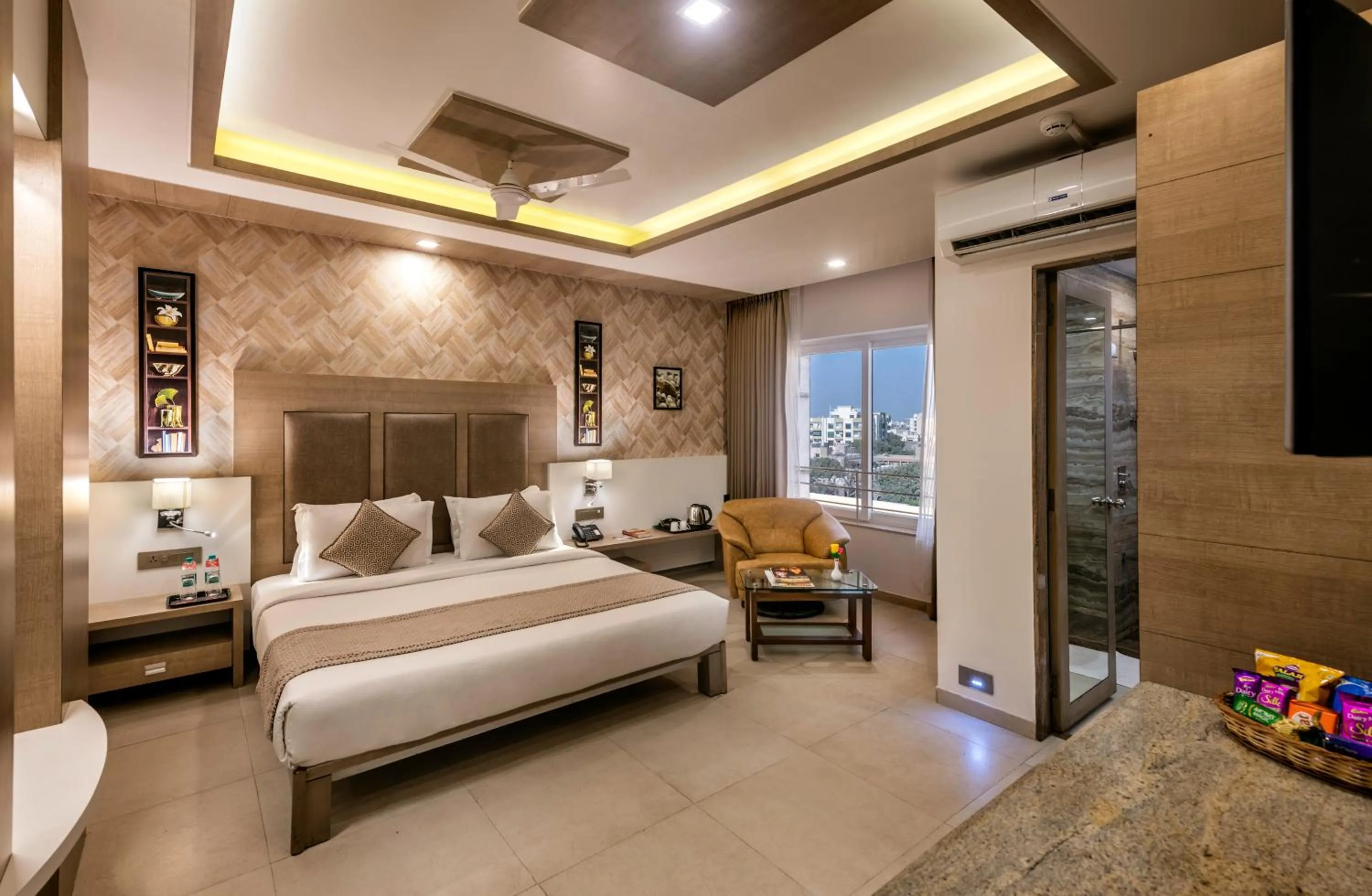 Bedroom, Bed in Dwarkadhish Lords Eco Inn