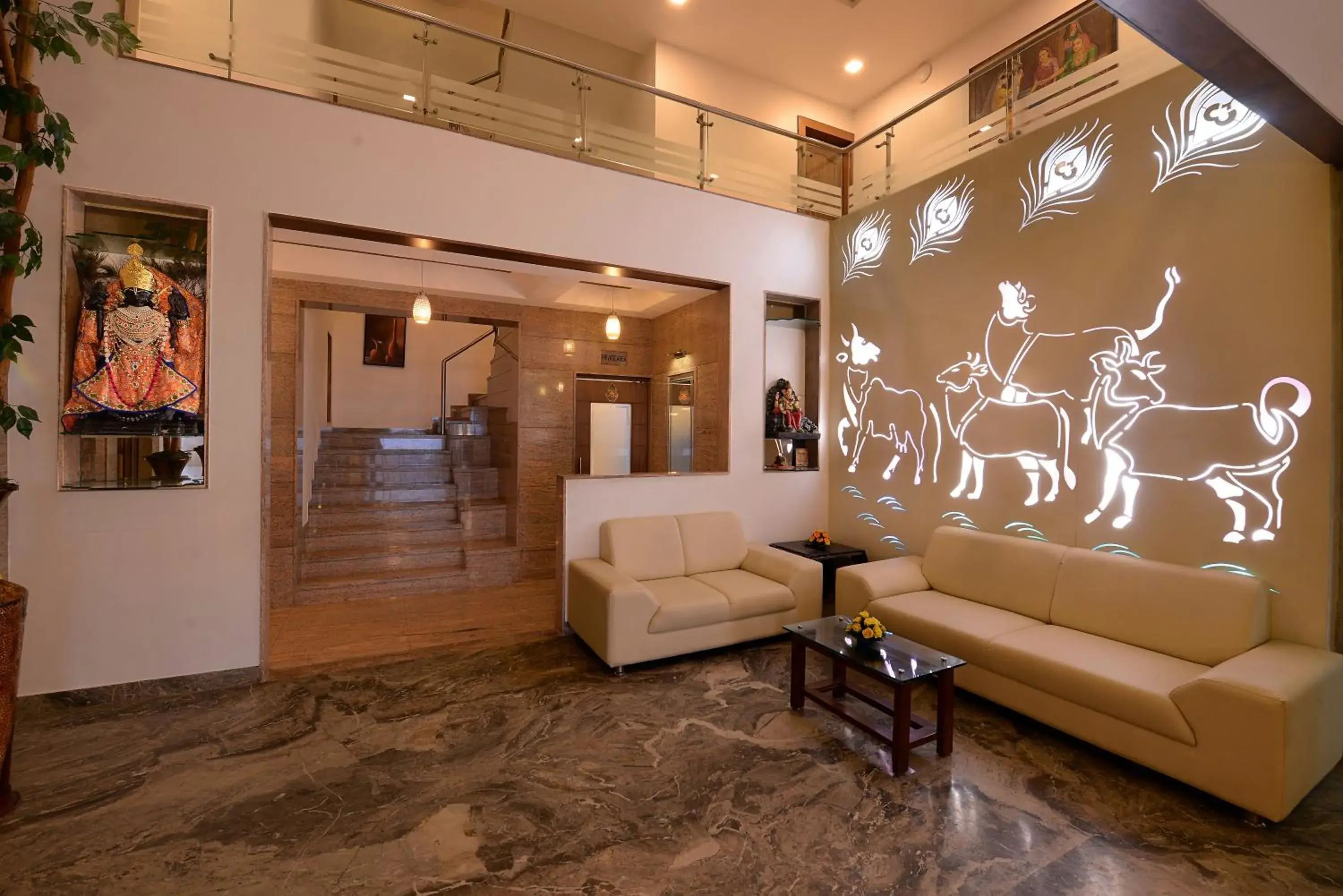 Lobby or reception in Dwarkadhish Lords Eco Inn Lobby or reception in Dwarkadhish Lords Eco Inn