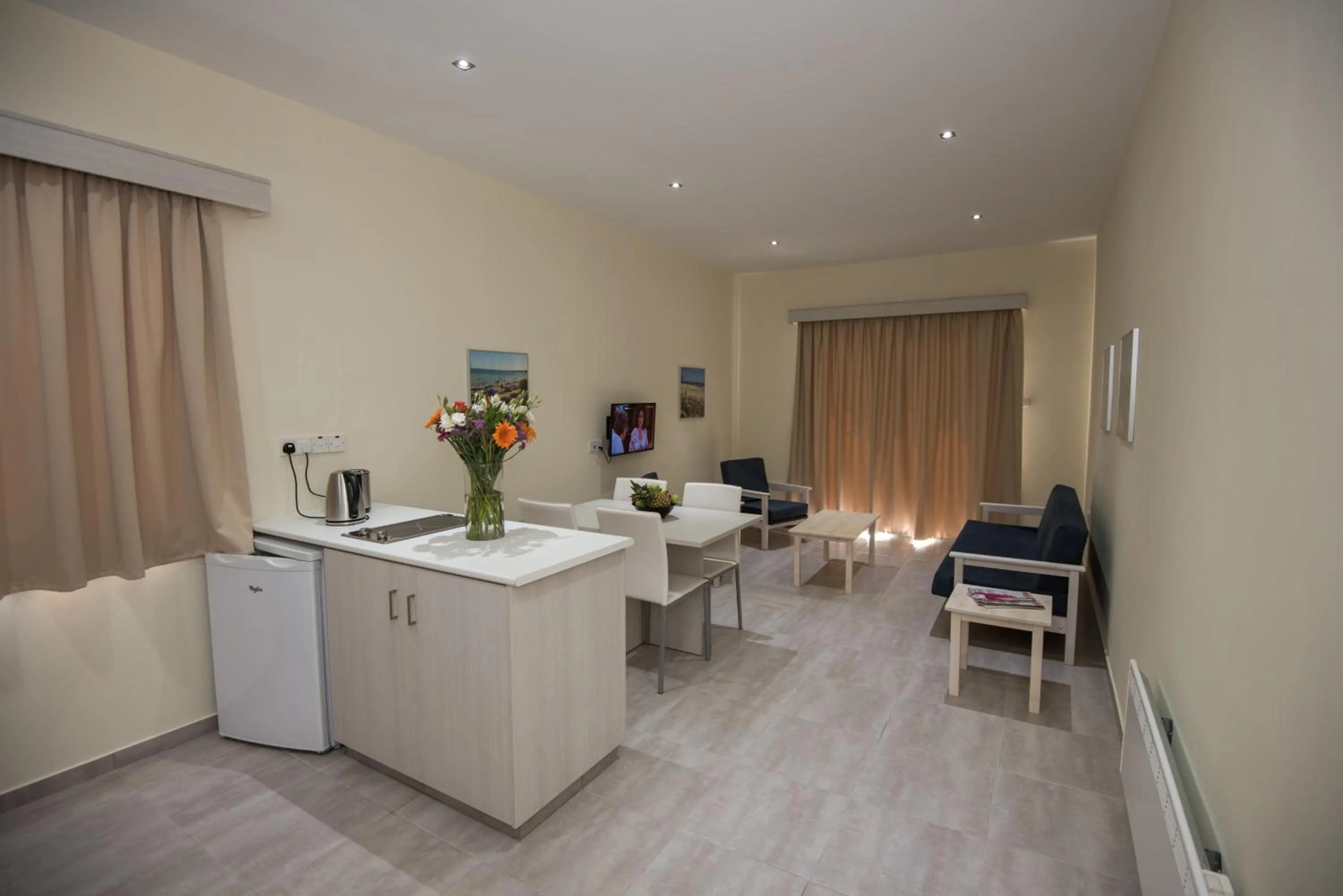 Seating area in Eligonia Hotel Apartments