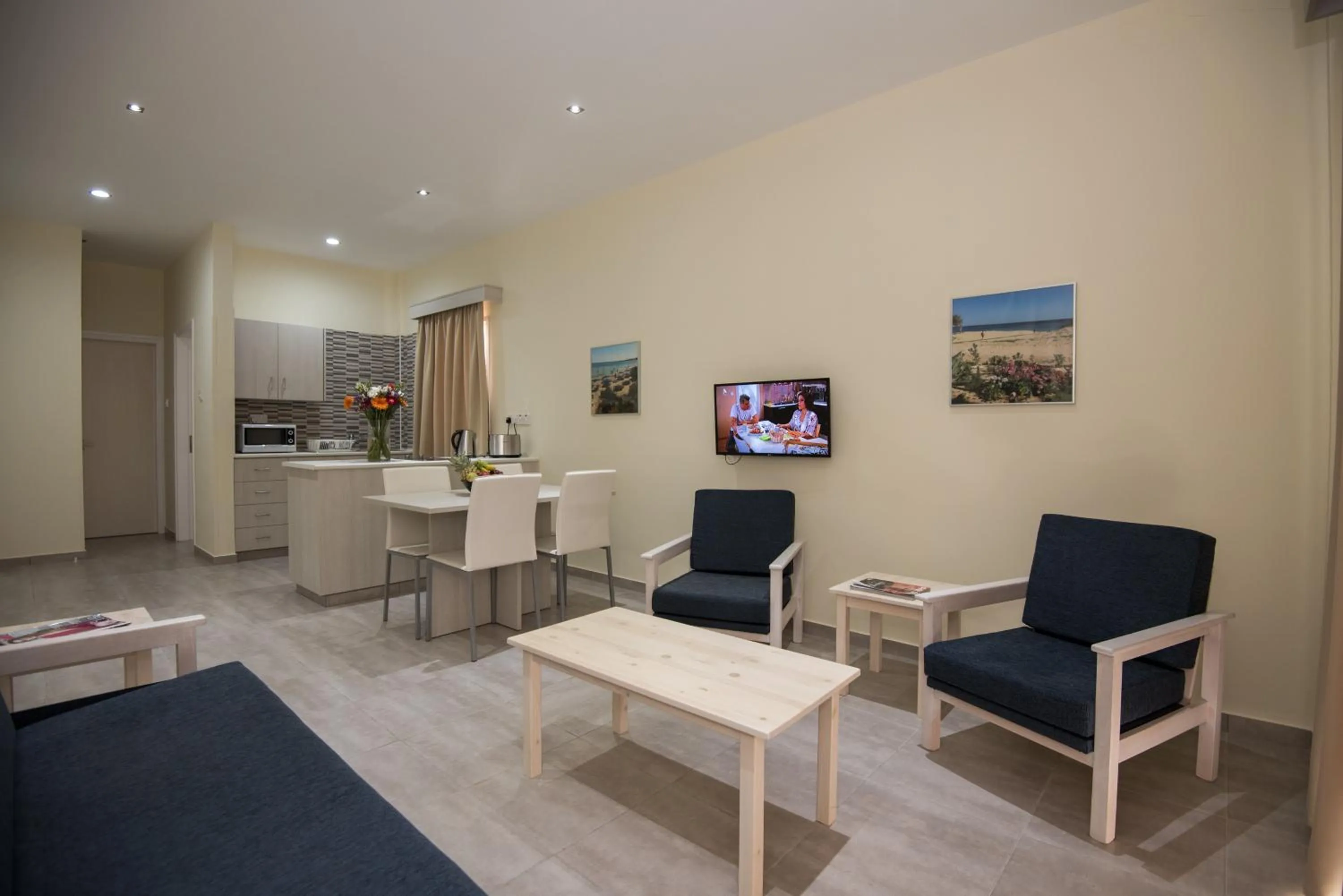 Seating area in Eligonia Hotel Apartments