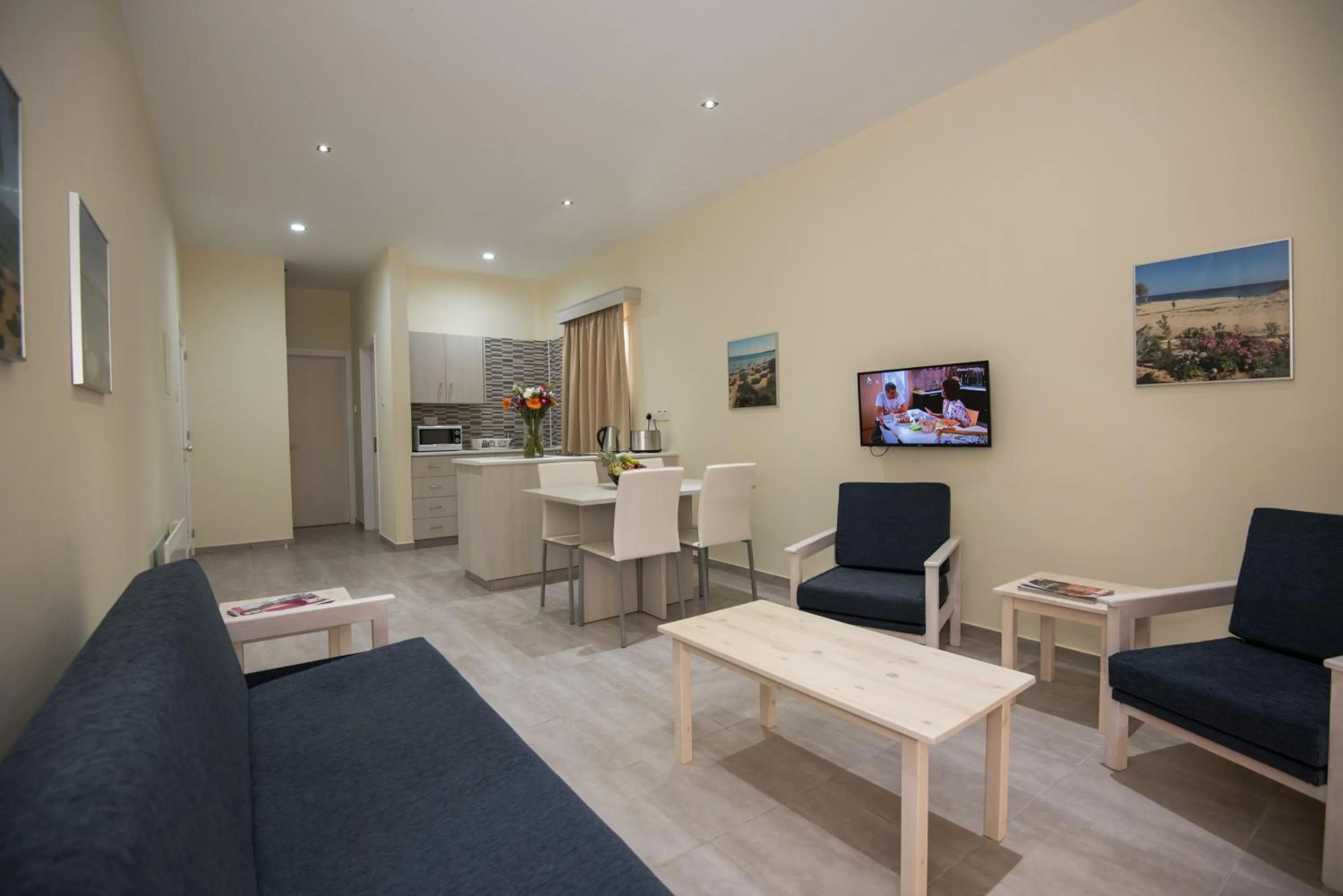 Seating area in Eligonia Hotel Apartments