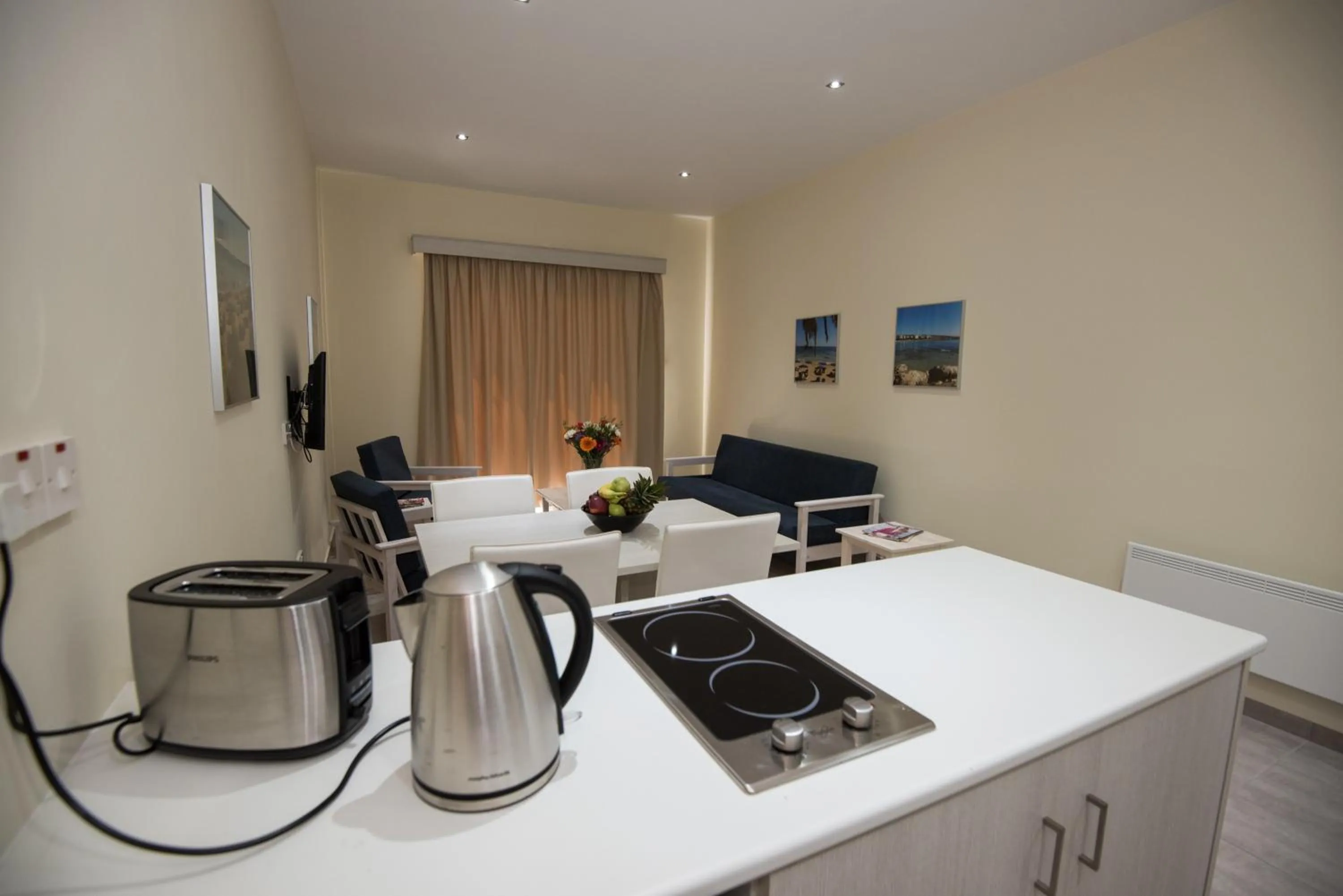 Kitchen or kitchenette in Eligonia Hotel Apartments