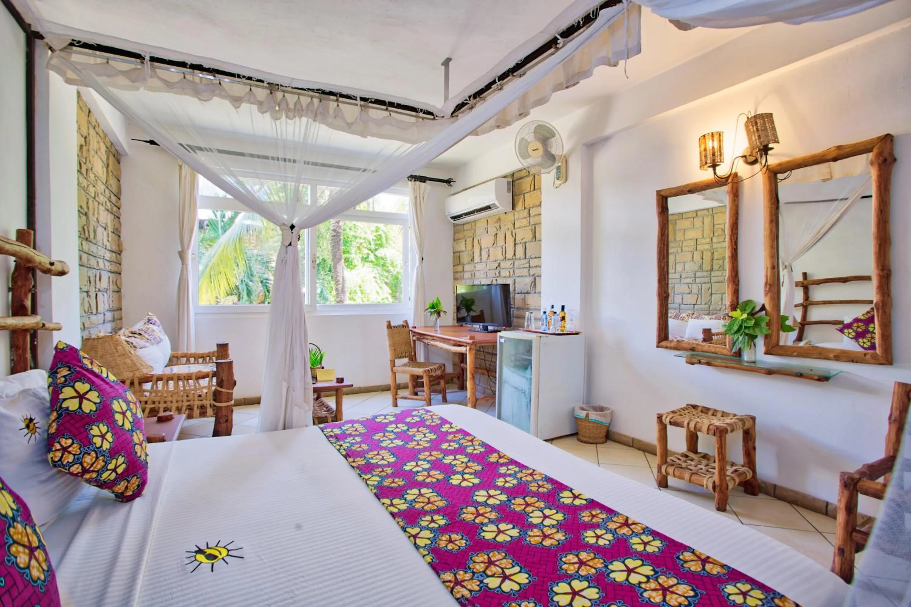 Bed in Kahama Hotel Mombasa