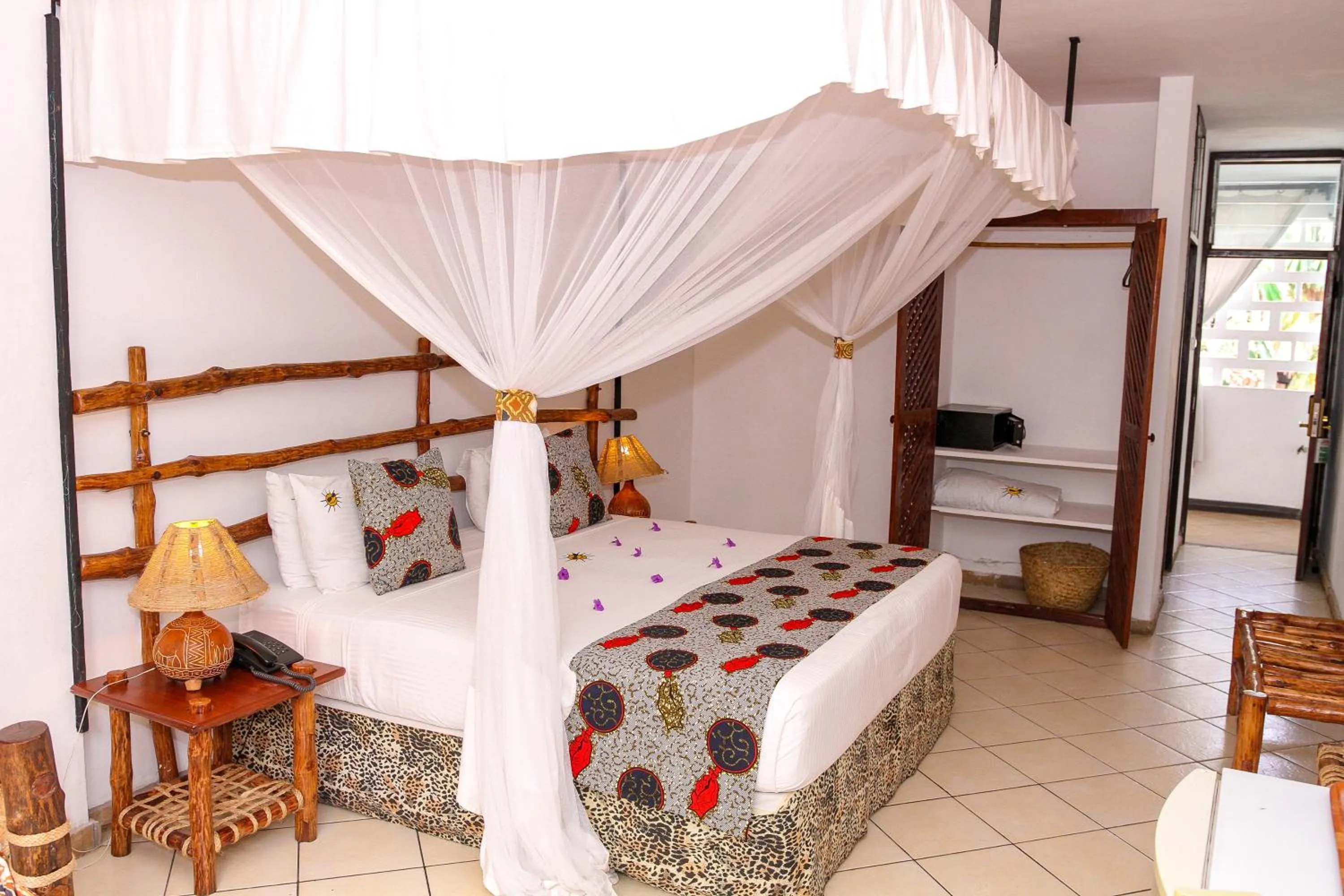 Bed in Kahama Hotel Mombasa