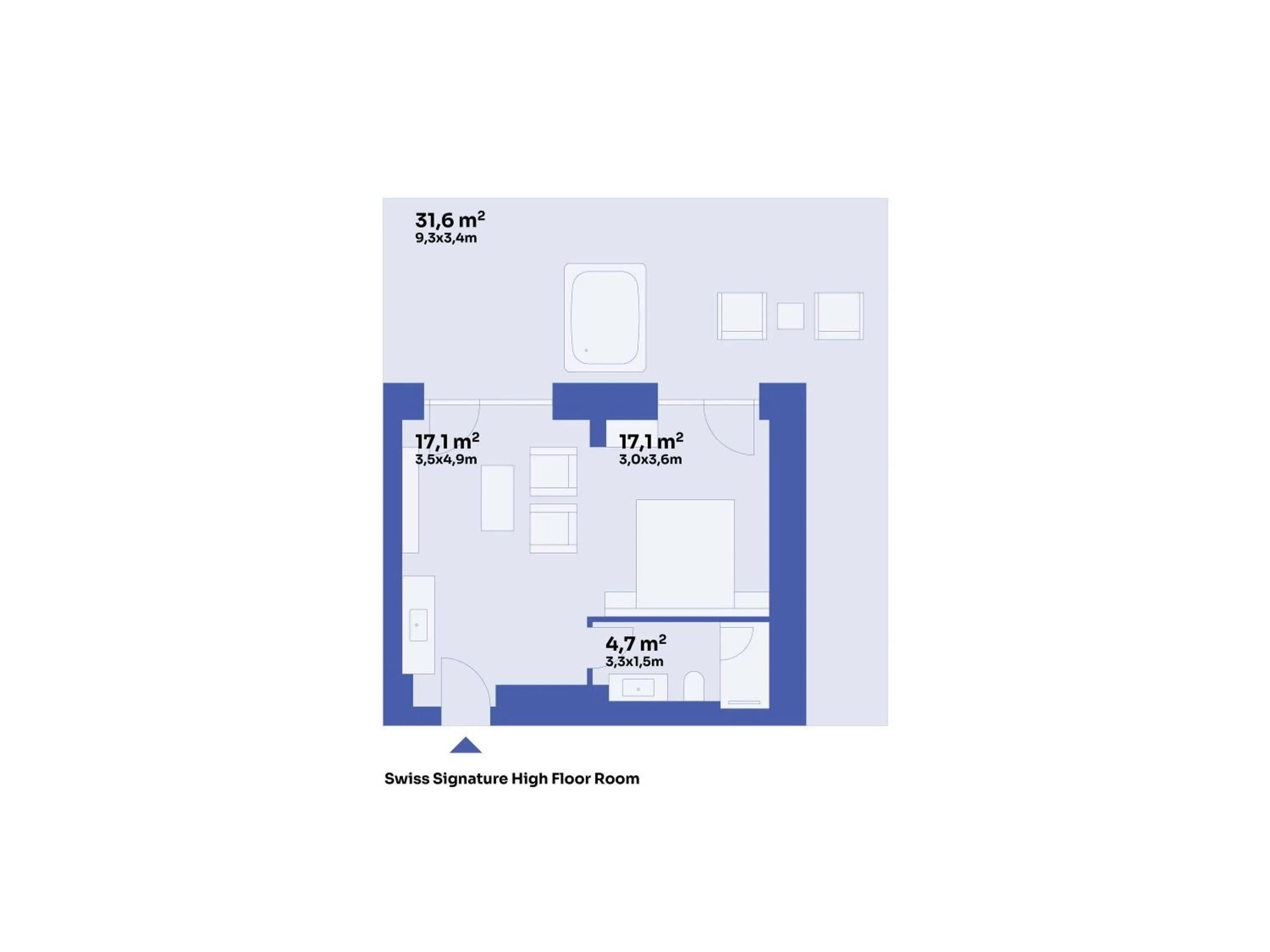 Bedroom in Swissôtel Poiana Brasov