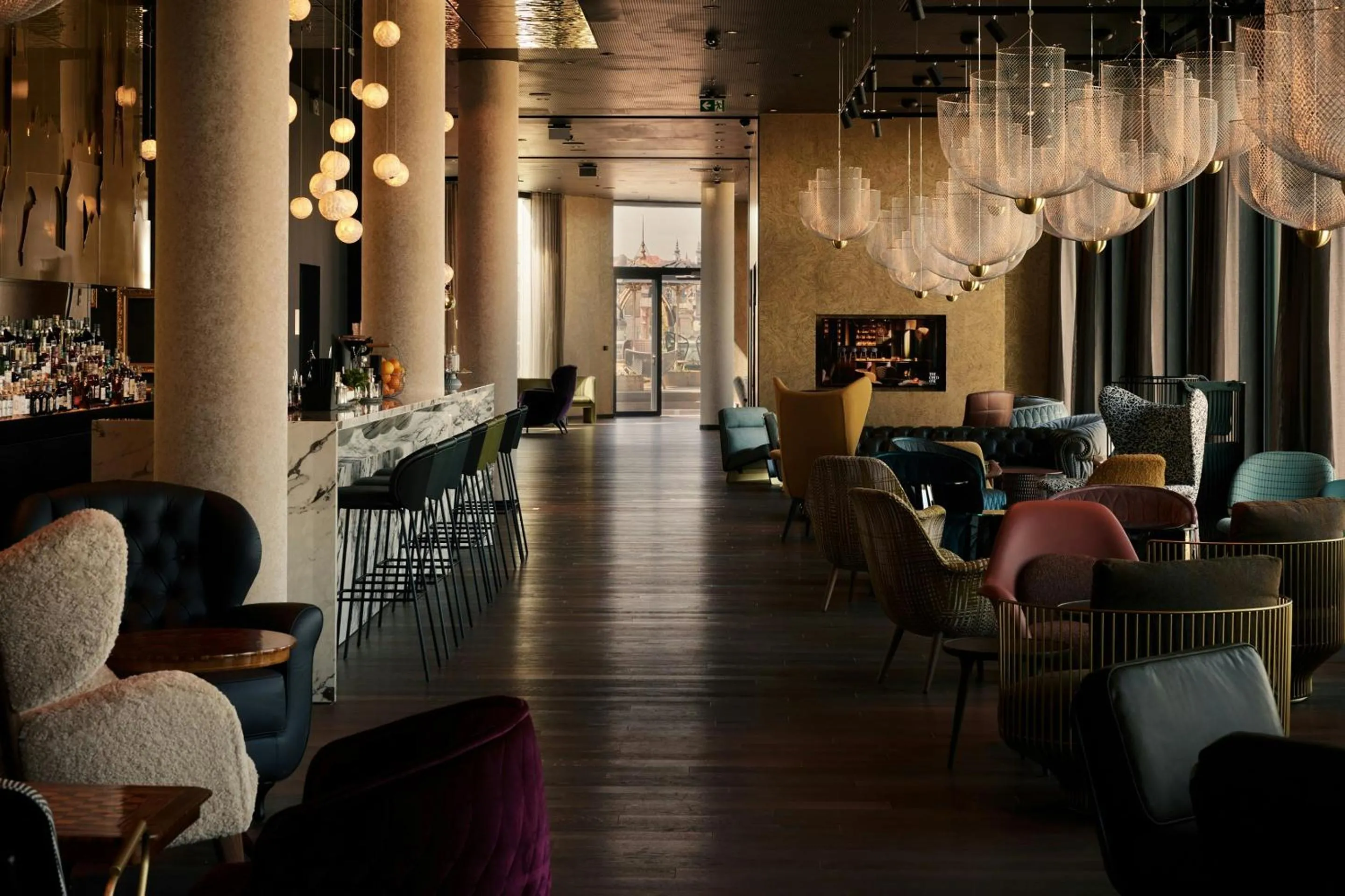 Lounge or bar in The Cloud One Prague