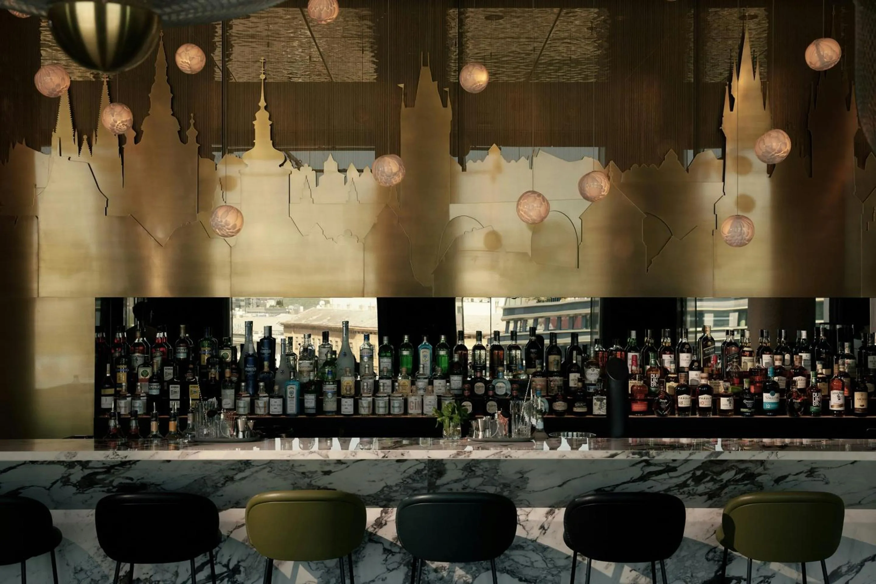 Lounge or bar in The Cloud One Prague