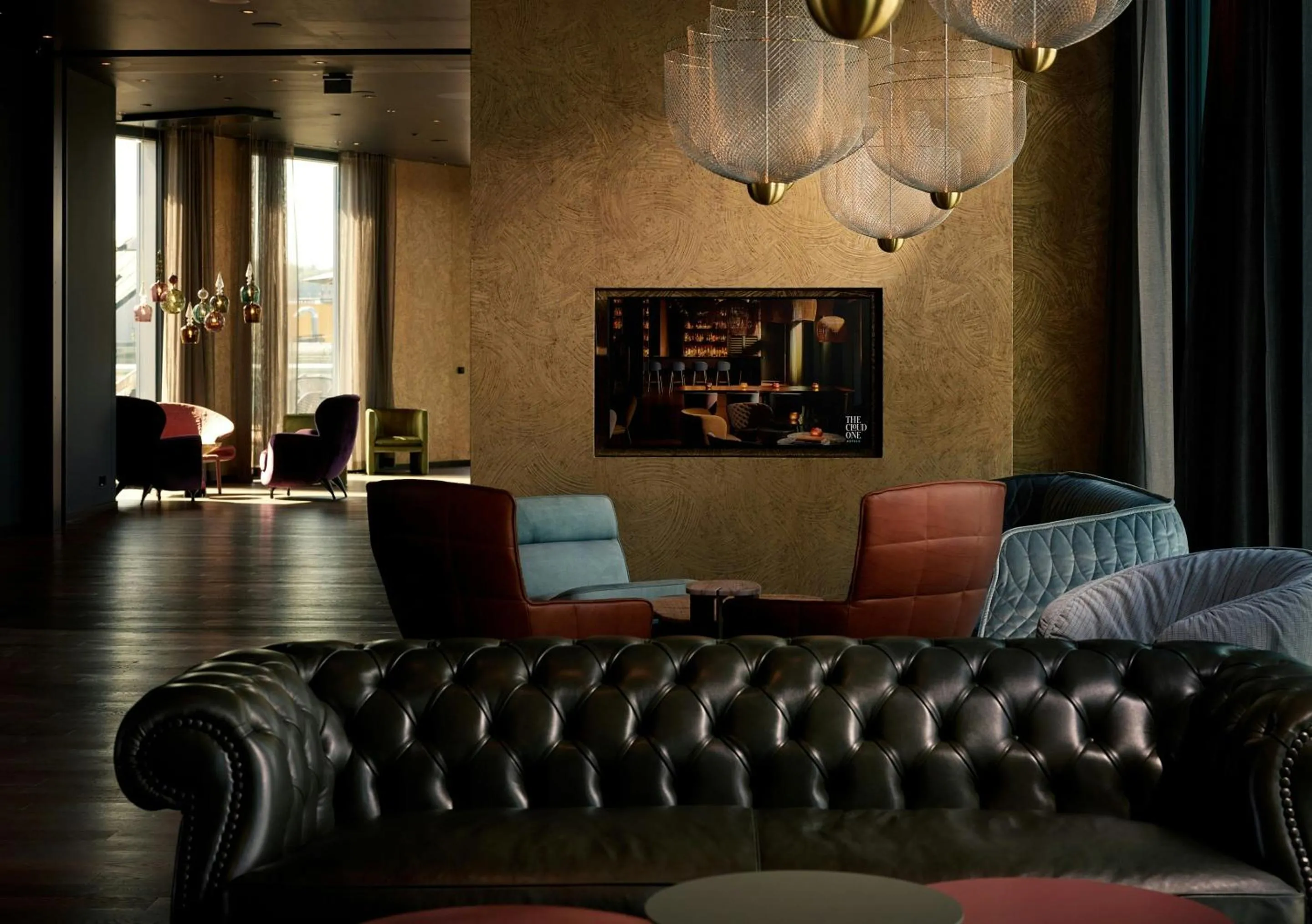 Lounge or bar in The Cloud One Prague