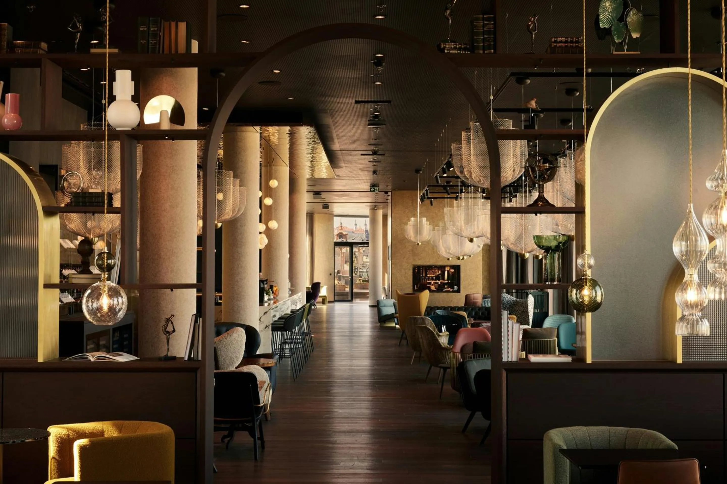 Lounge or bar in The Cloud One Prague