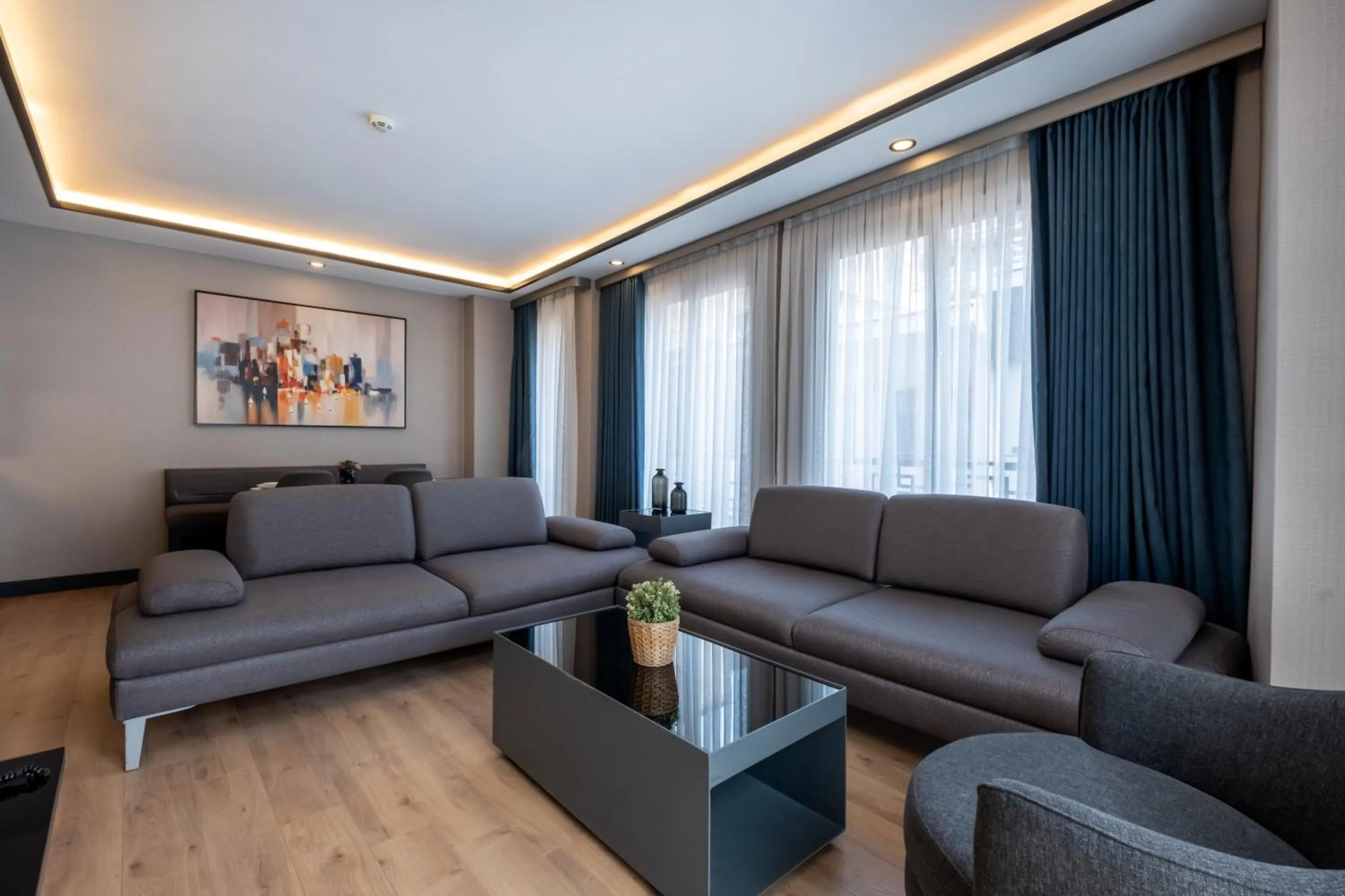 Living room in The Row Suites Taksim