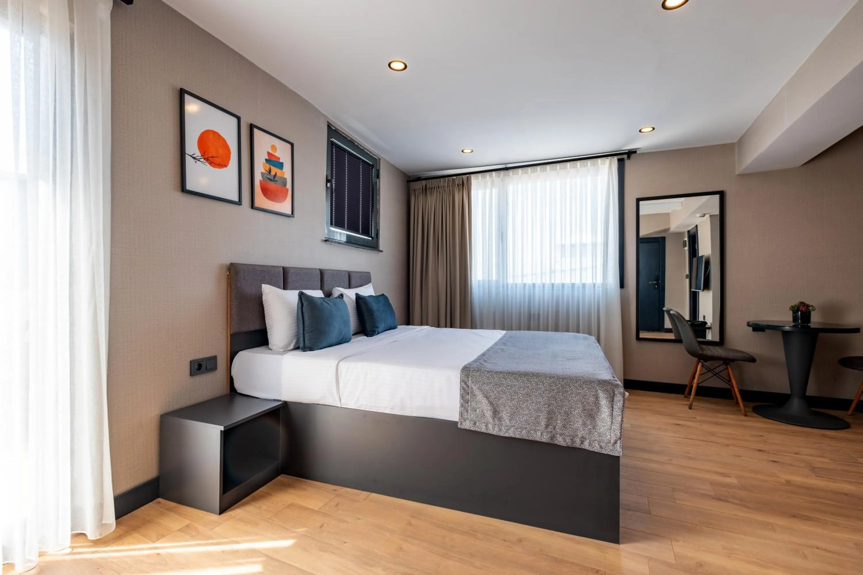 Bed in The Row Suites Taksim