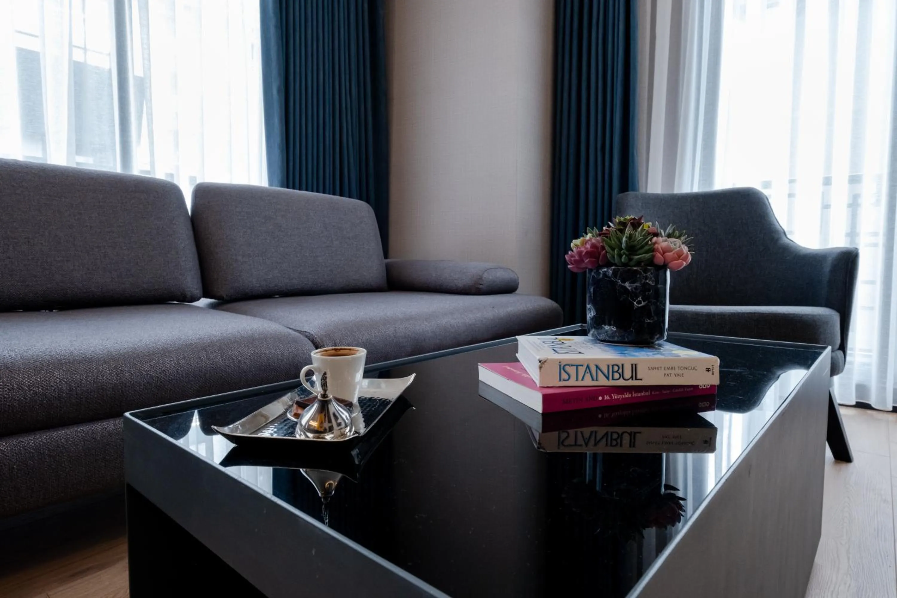 Living room in The Row Suites Taksim