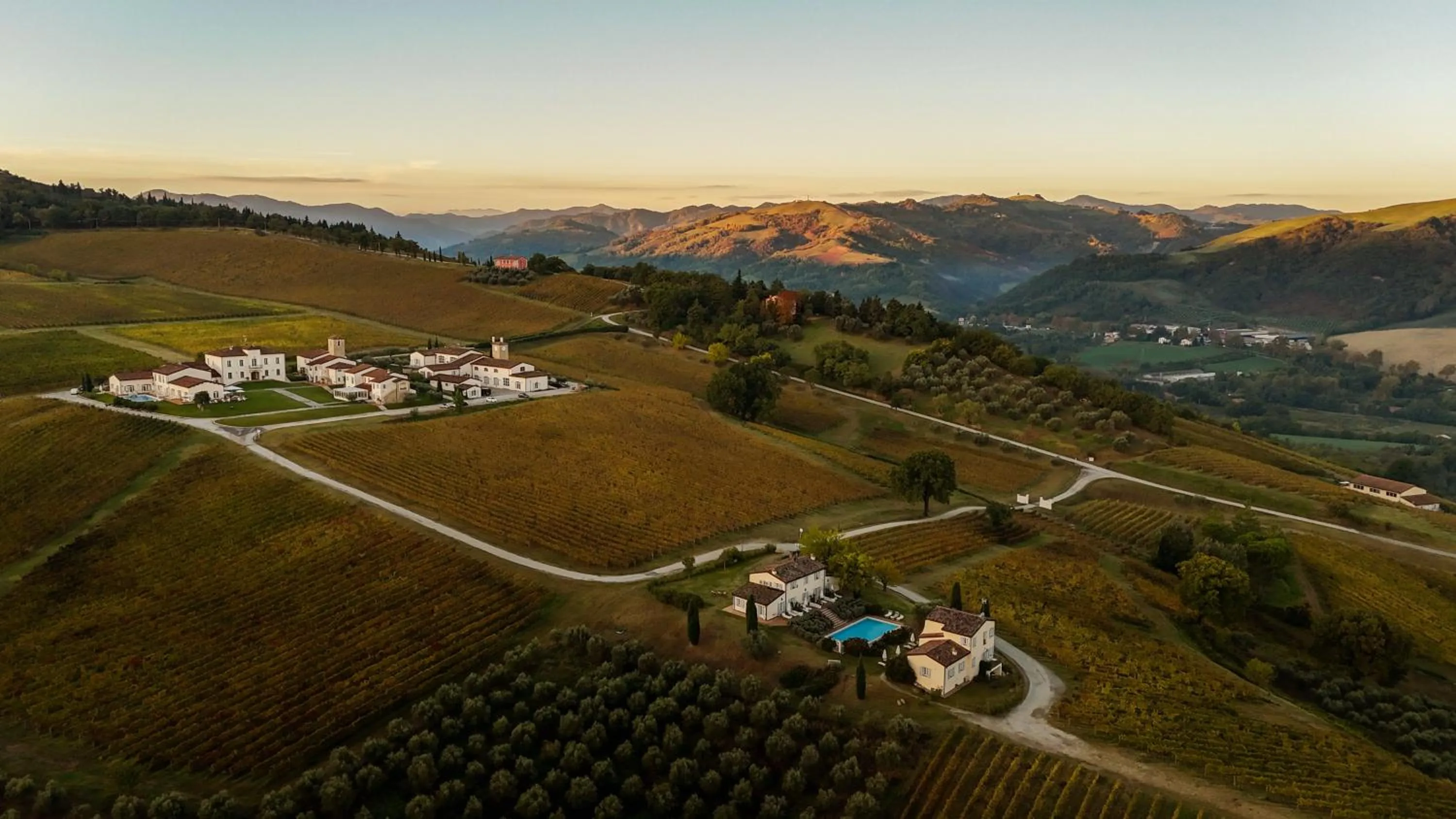Bird's eye view in Borgo Conde Wine Resort