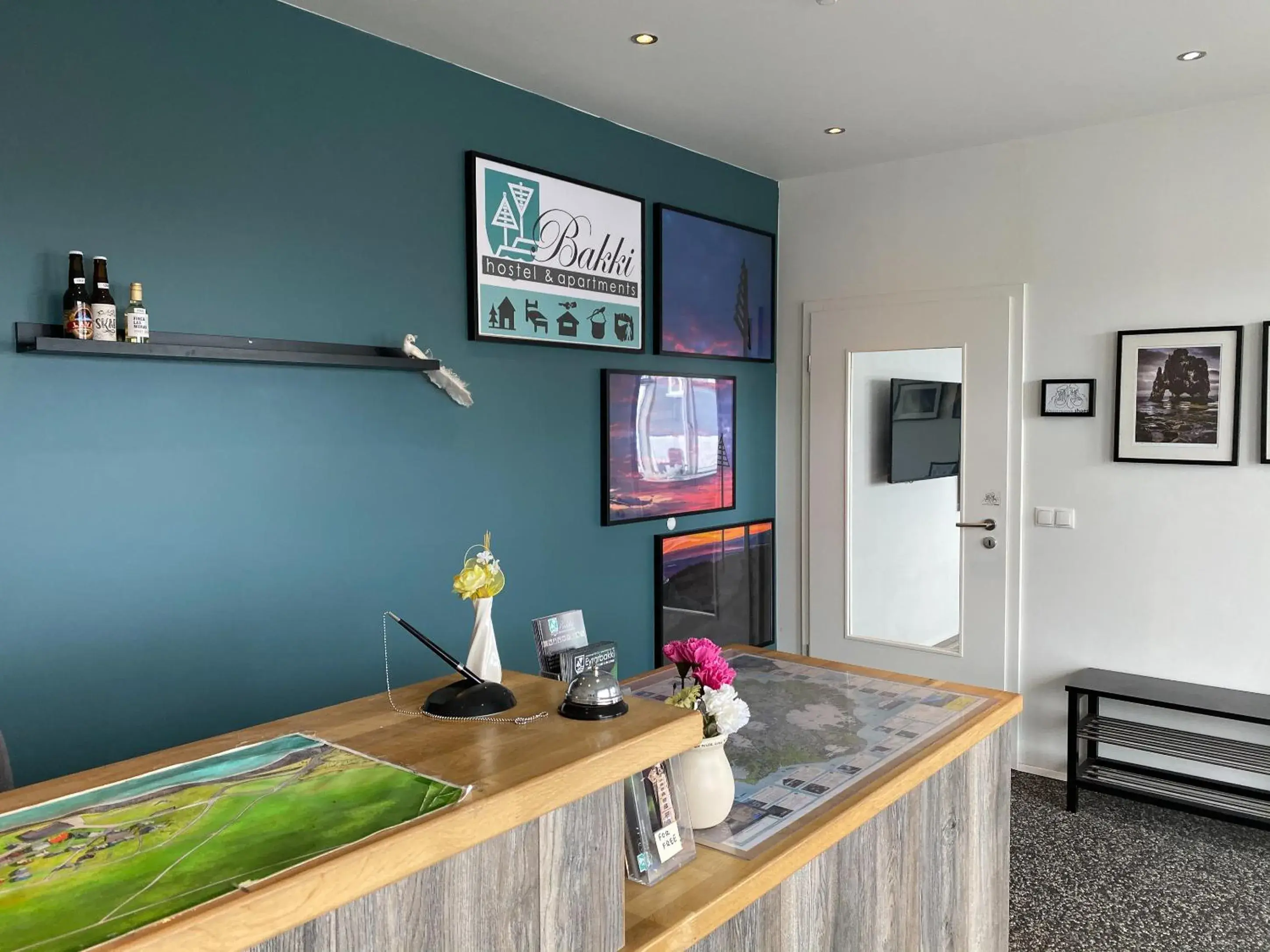 Lobby or reception in Bakki Apartments & Hostel Lobby or reception in Bakki Apartments & Hostel