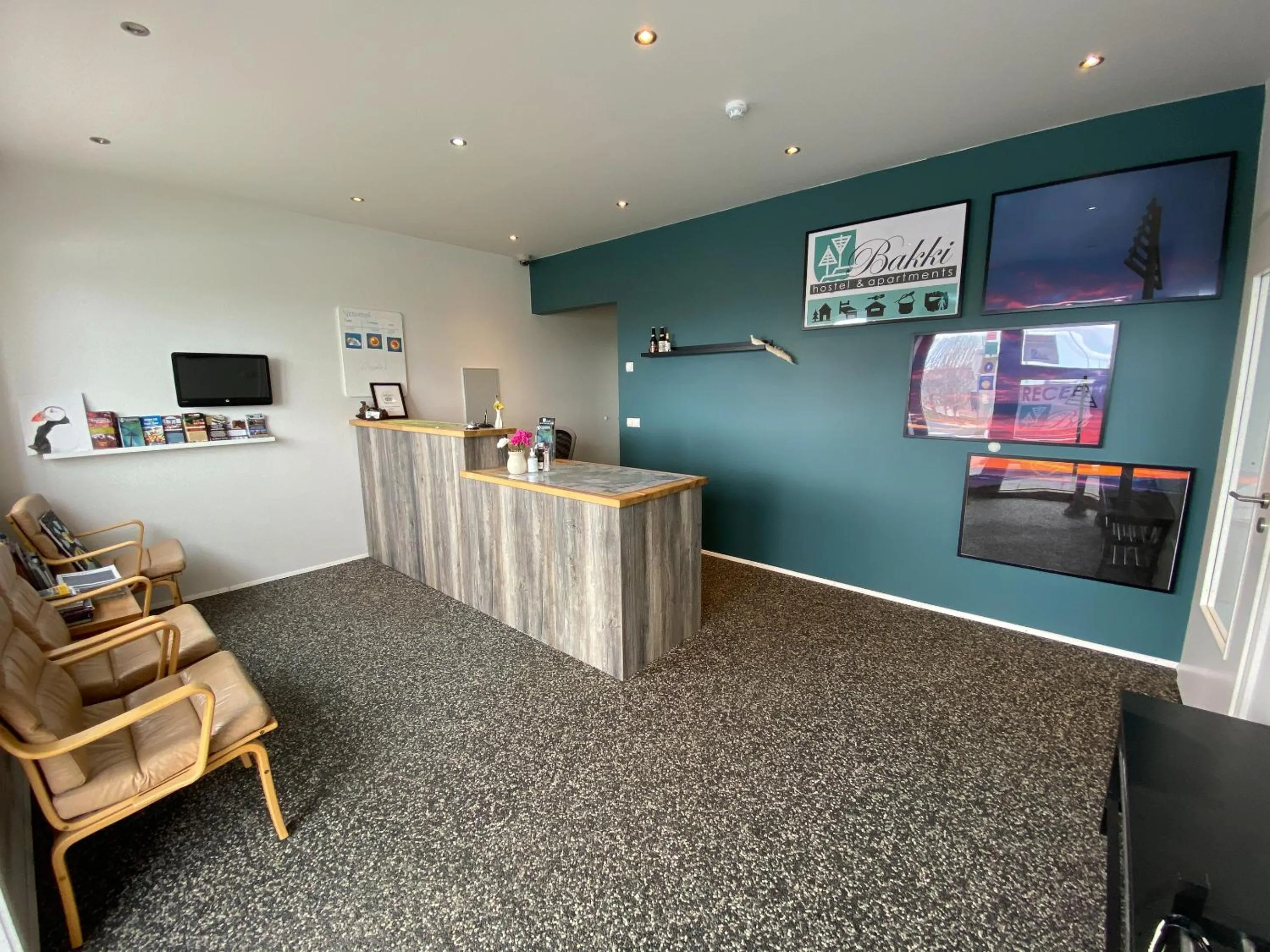 Lobby or reception in Bakki Apartments & Hostel