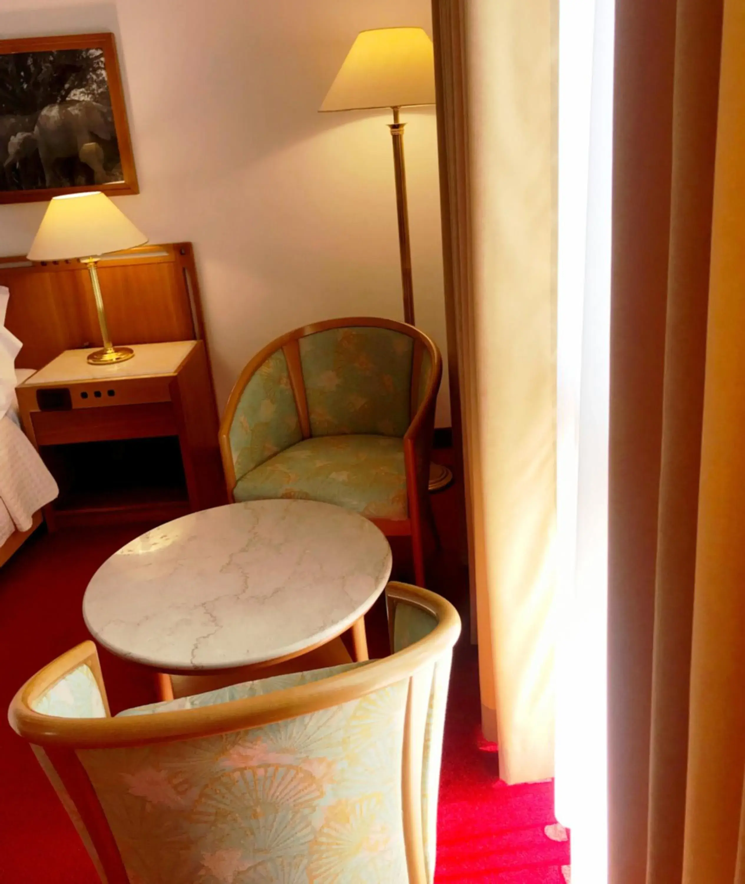 Seating area, Bed in Chateau Linza Resort Seating area, Bed in Chateau Linza Resort