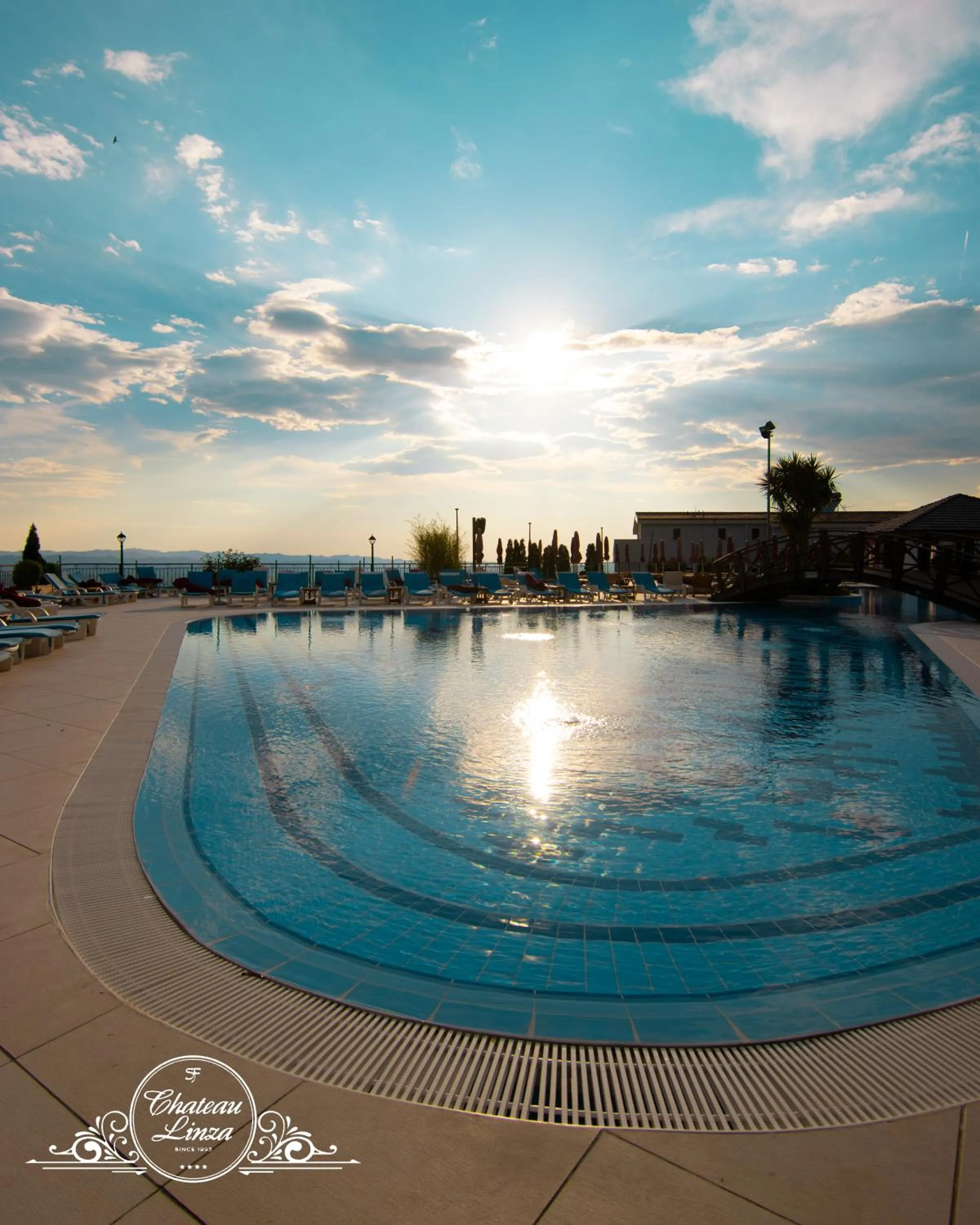 Sunset in Chateau Linza Resort