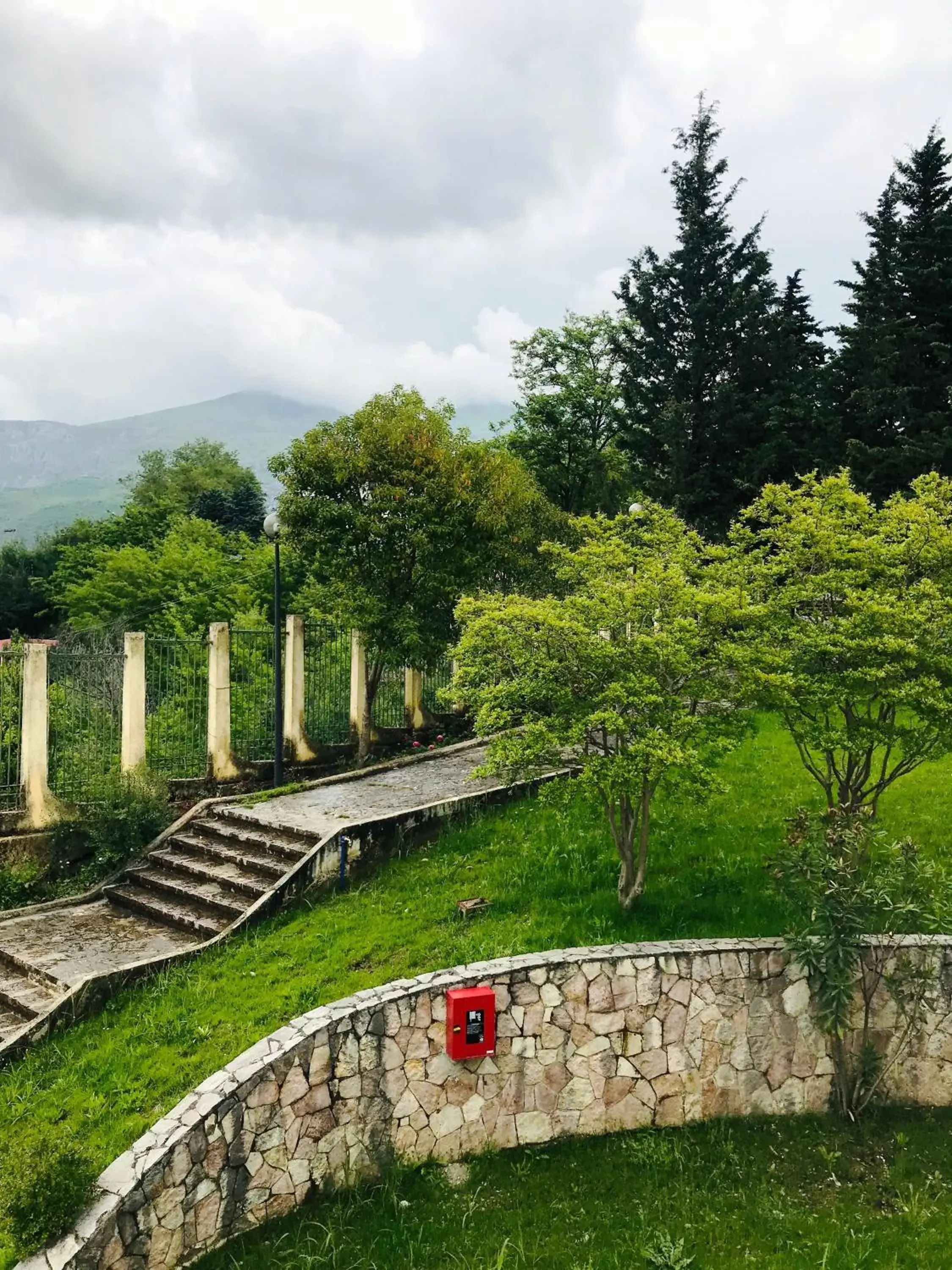 Garden view in Chateau Linza Resort Garden view in Chateau Linza Resort