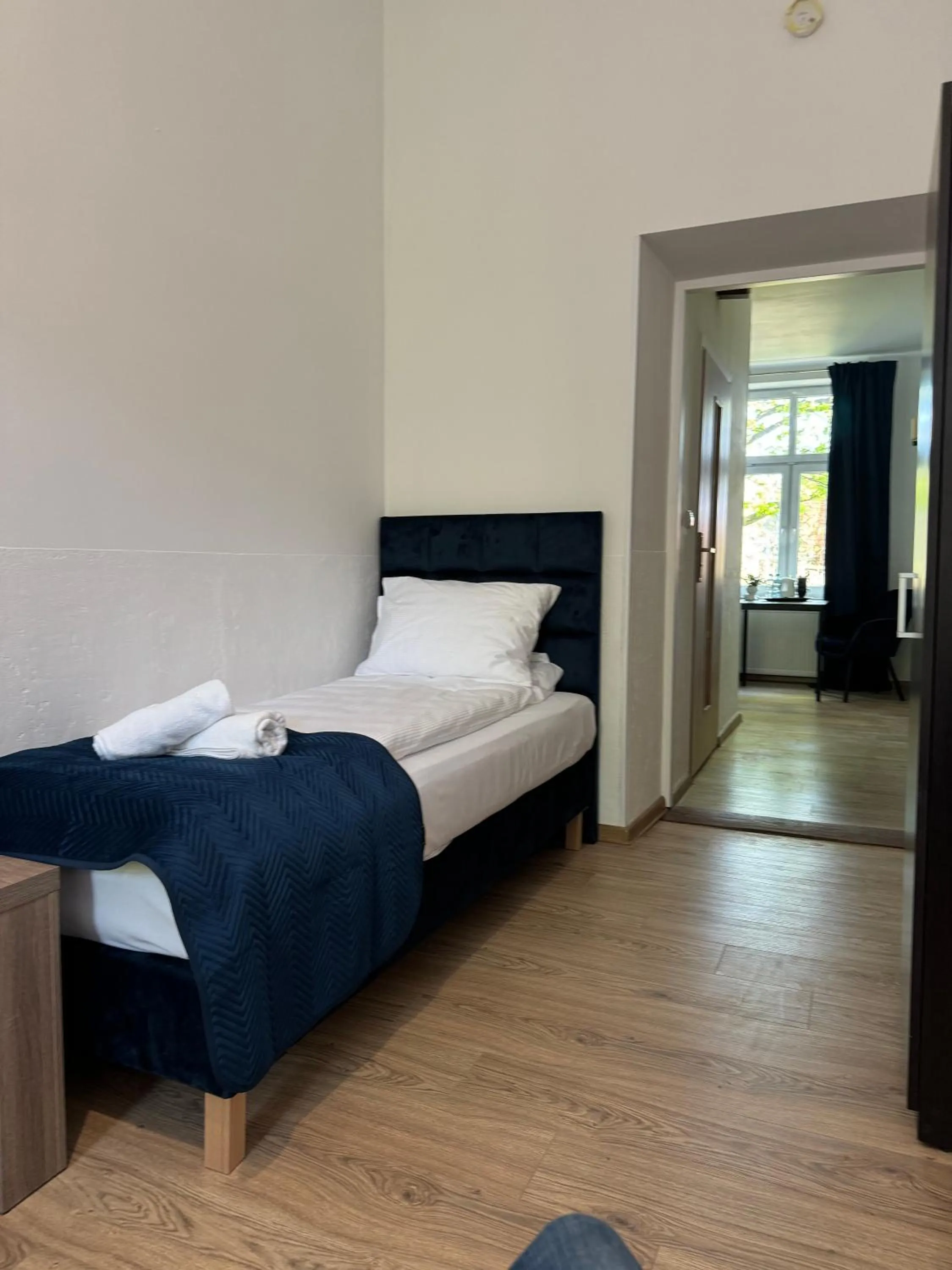 Bed in IRIS Aparthotel