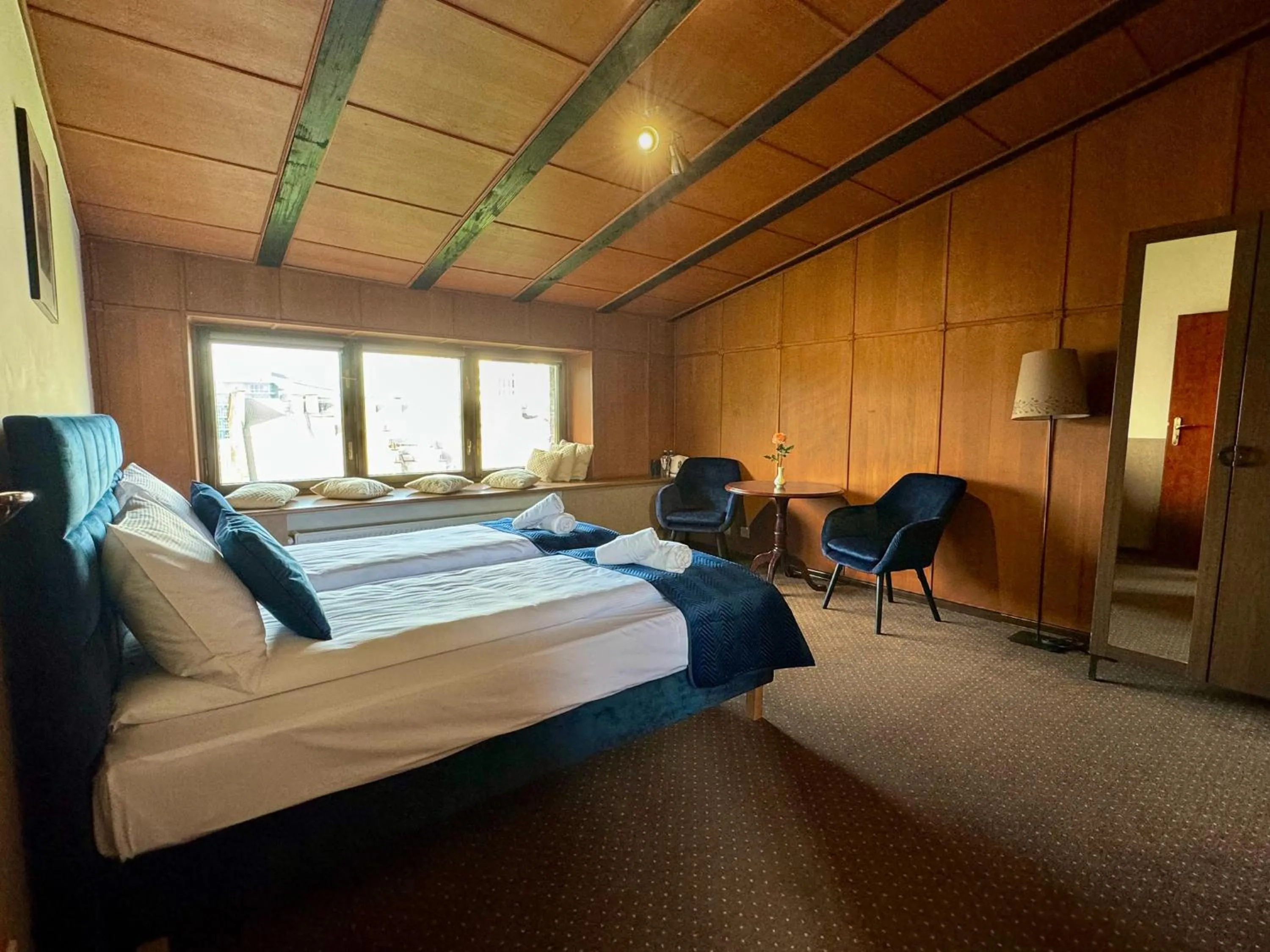 Bed in IRIS Aparthotel