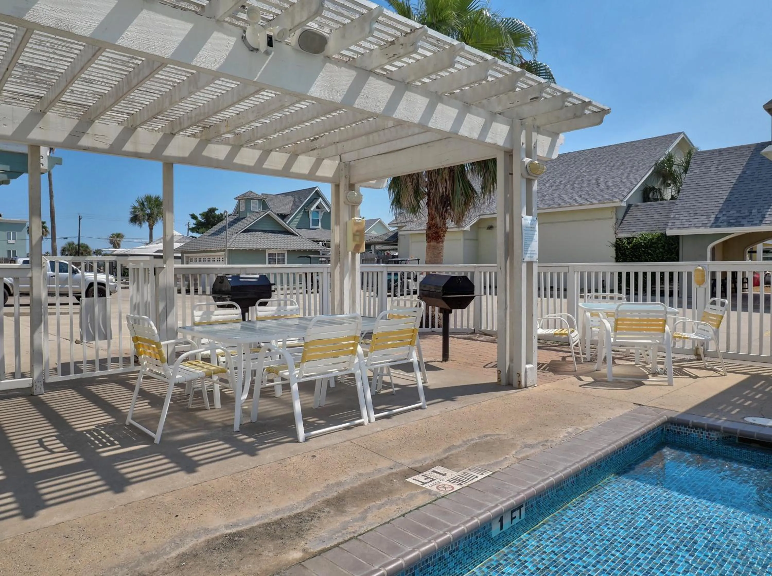 Swimming pool in Seashell Village Resort near the beach with kitchens