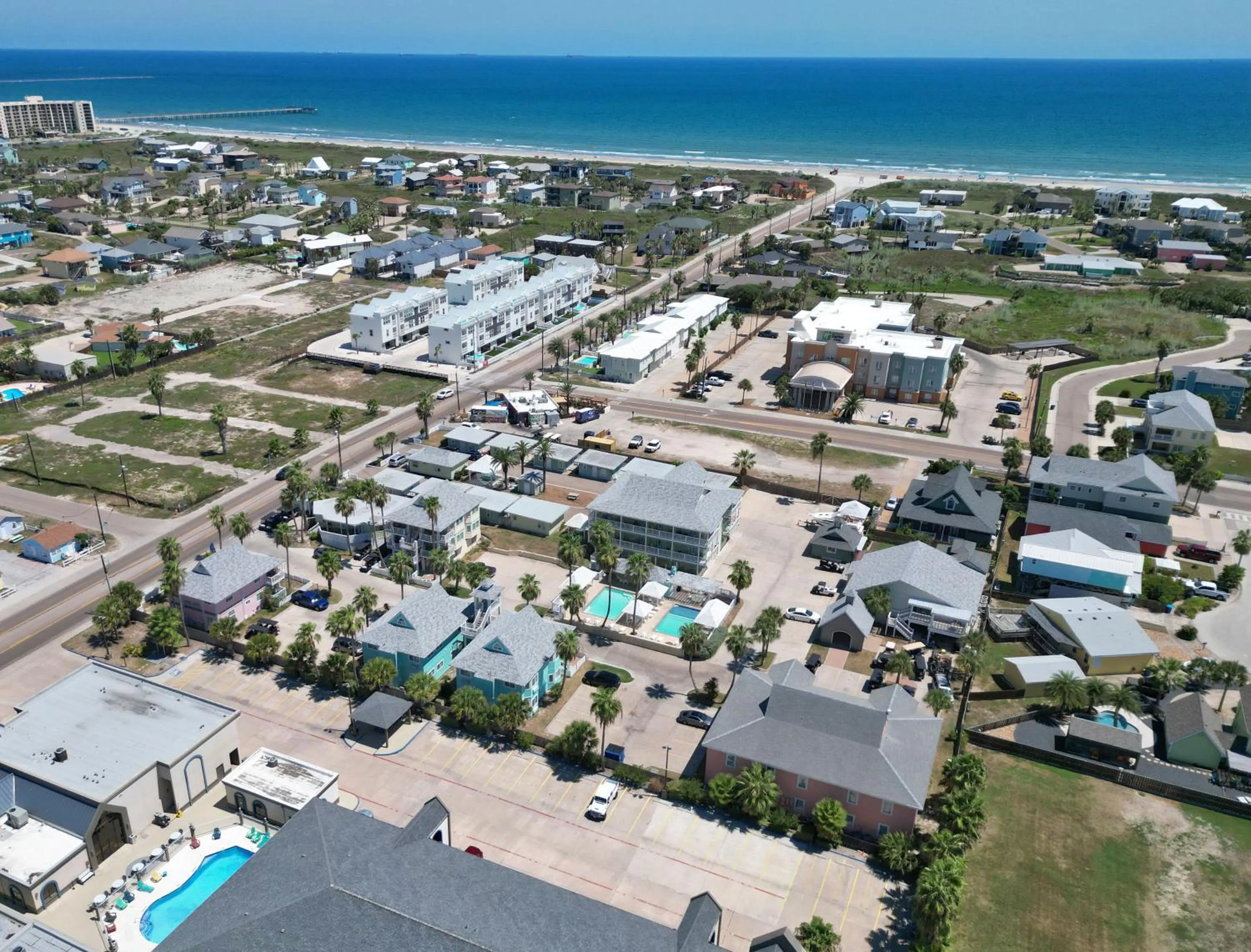 Property building in Seashell Village Resort near the beach with kitchens