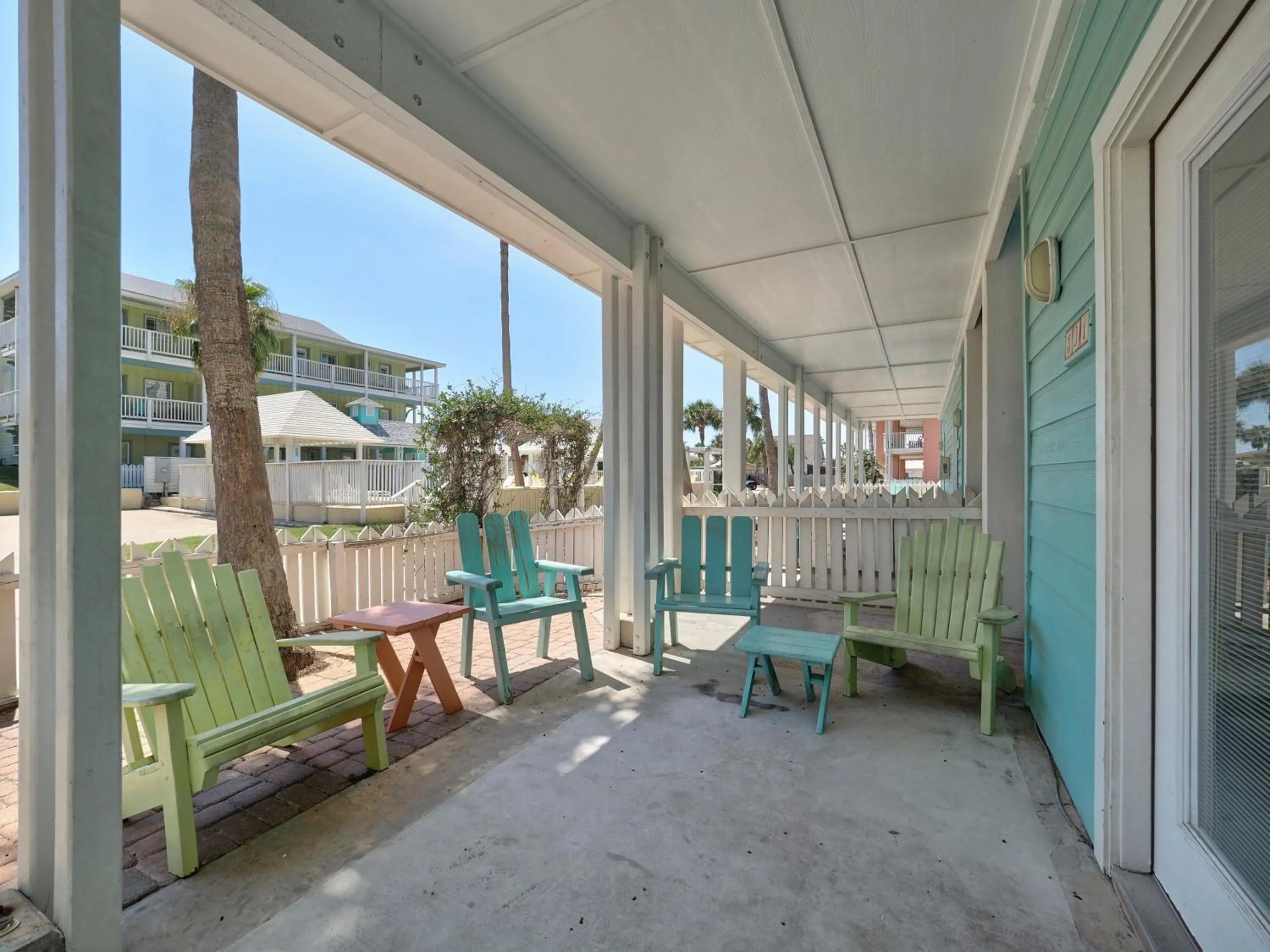 Balcony/Terrace in Seashell Village Resort near the beach with kitchens