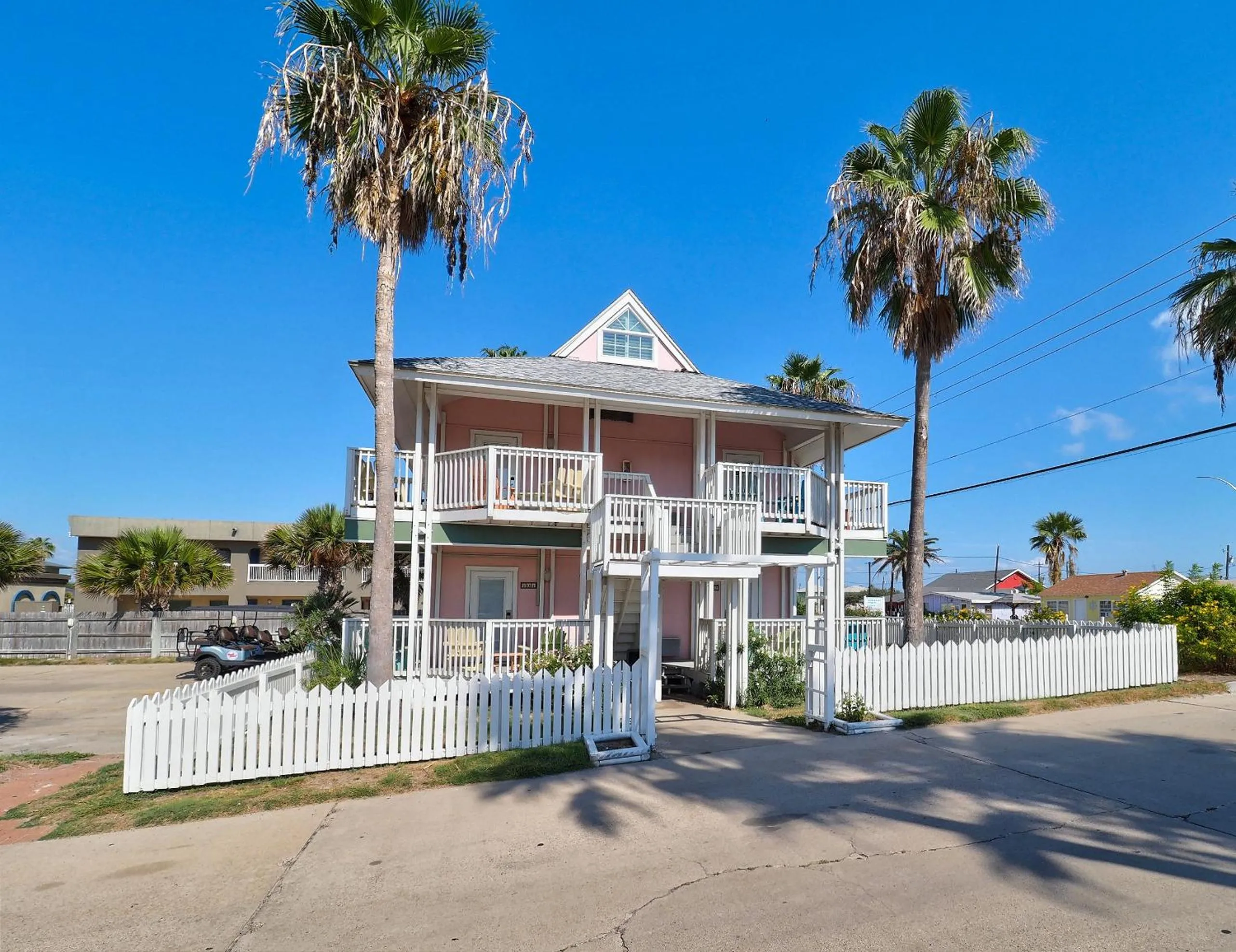 Property building in Seashell Village Resort near the beach with kitchens