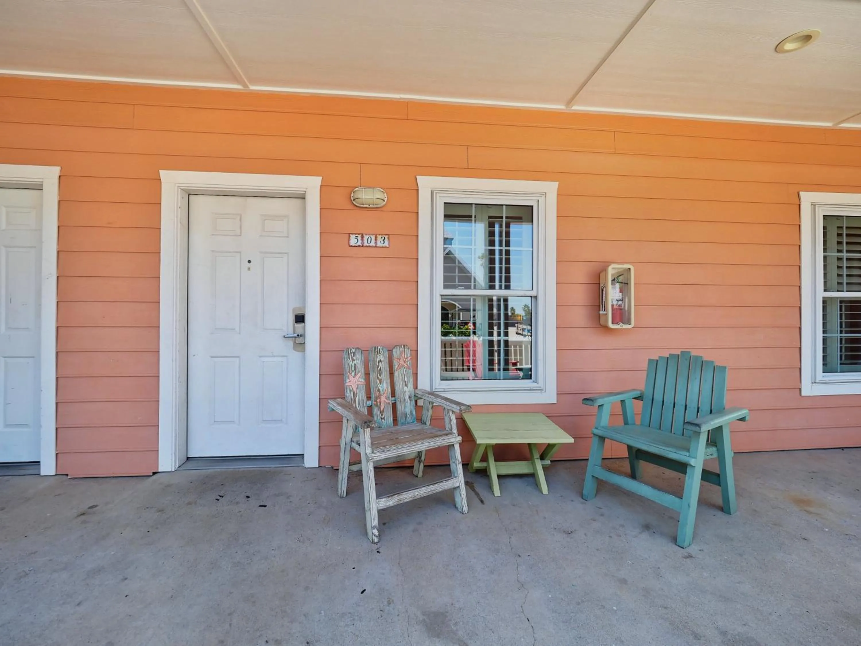 Balcony/Terrace in Seashell Village Resort near the beach with kitchens