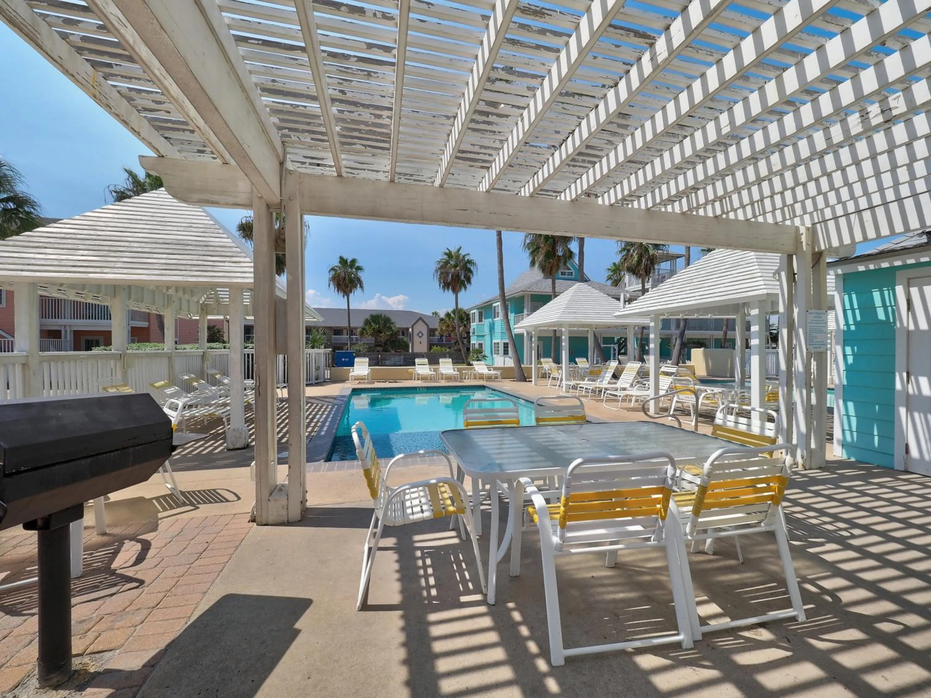 Swimming pool in Seashell Village Resort near the beach with kitchens