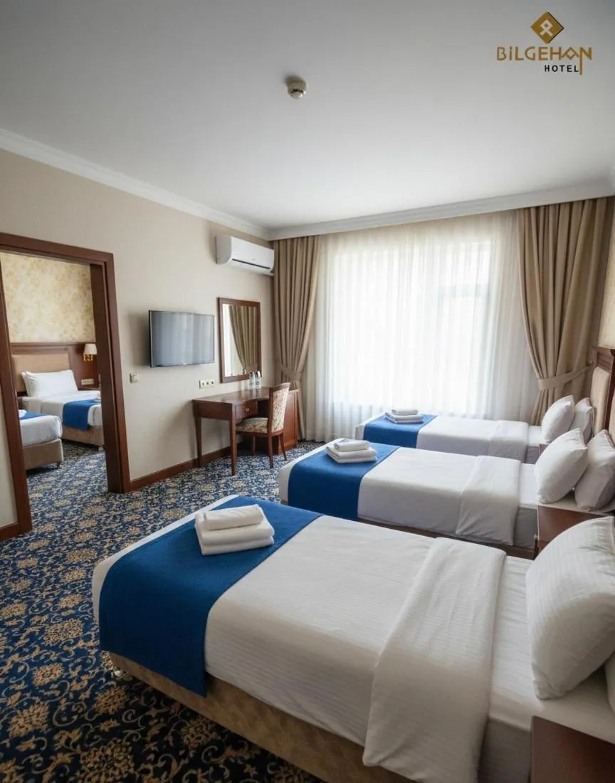 Bed in Bilgehan Hotel