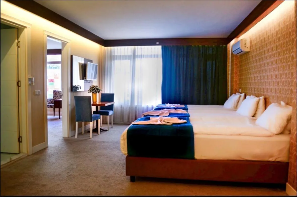 Bed in Bilgehan Hotel