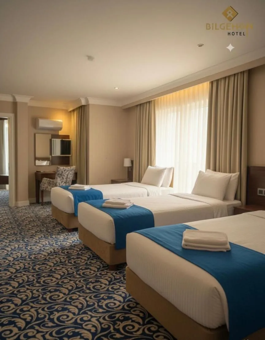 Bed in Bilgehan Hotel