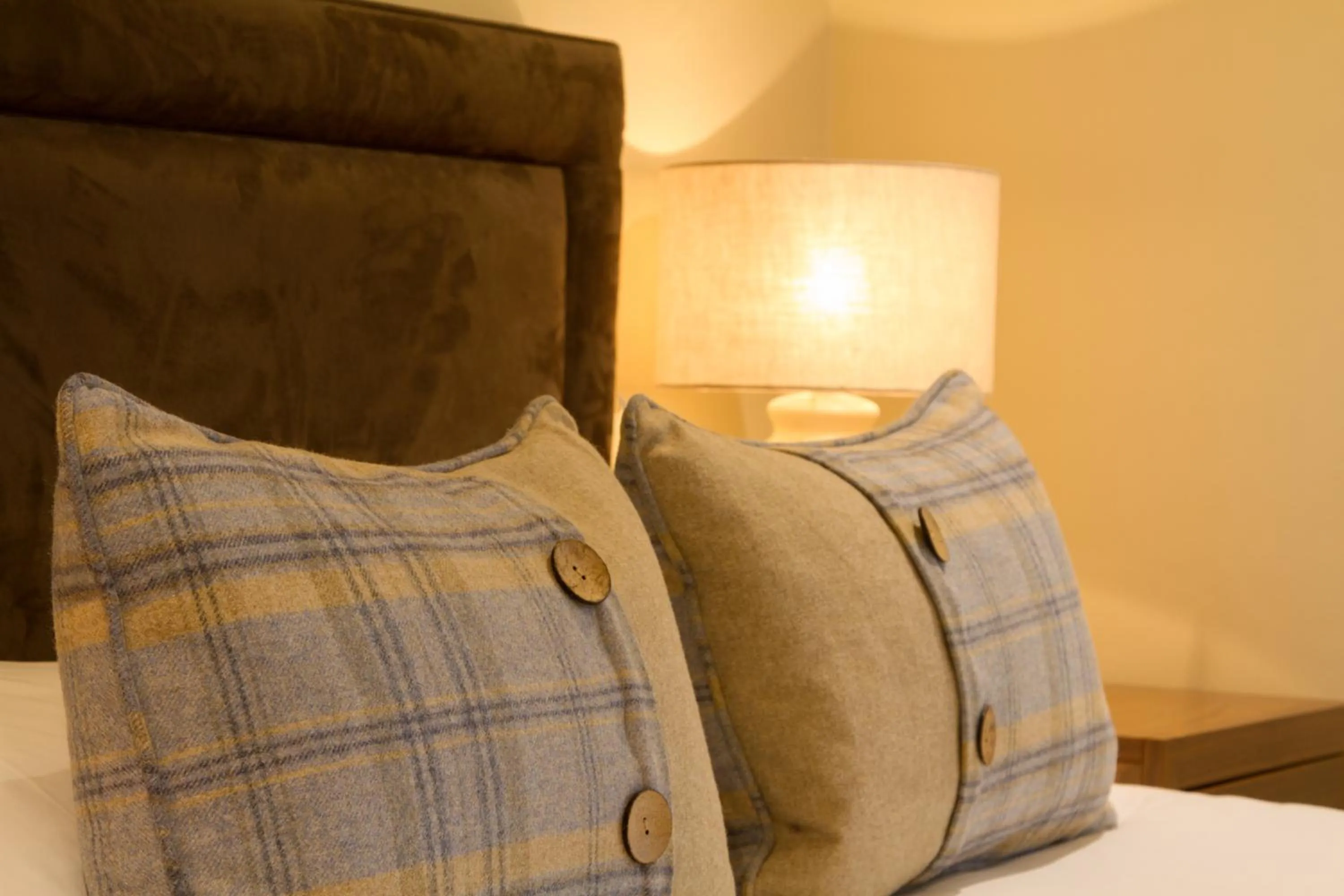 Decorative detail, Bed in Stirrups Hotel