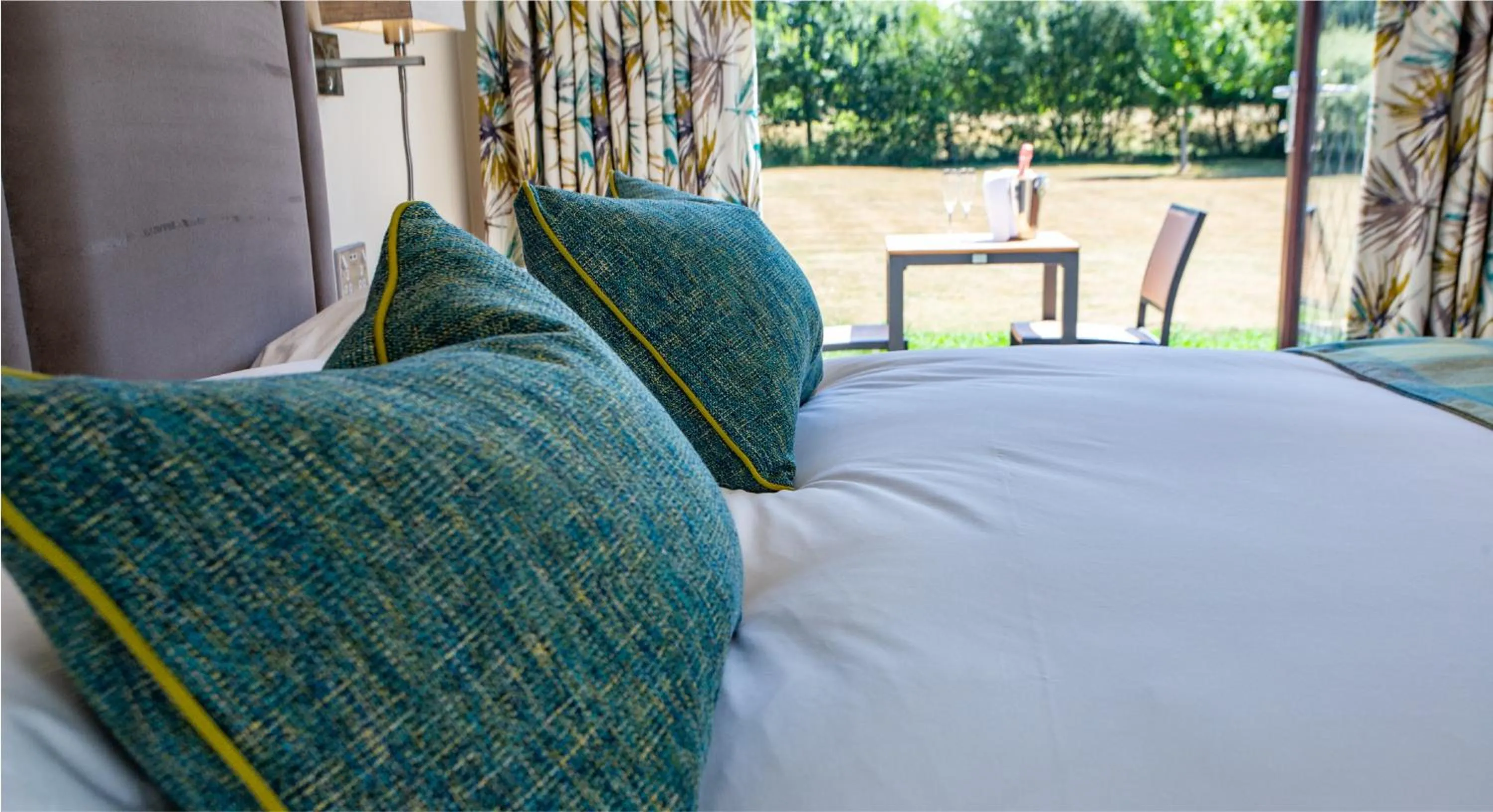 Bed in Stirrups Hotel