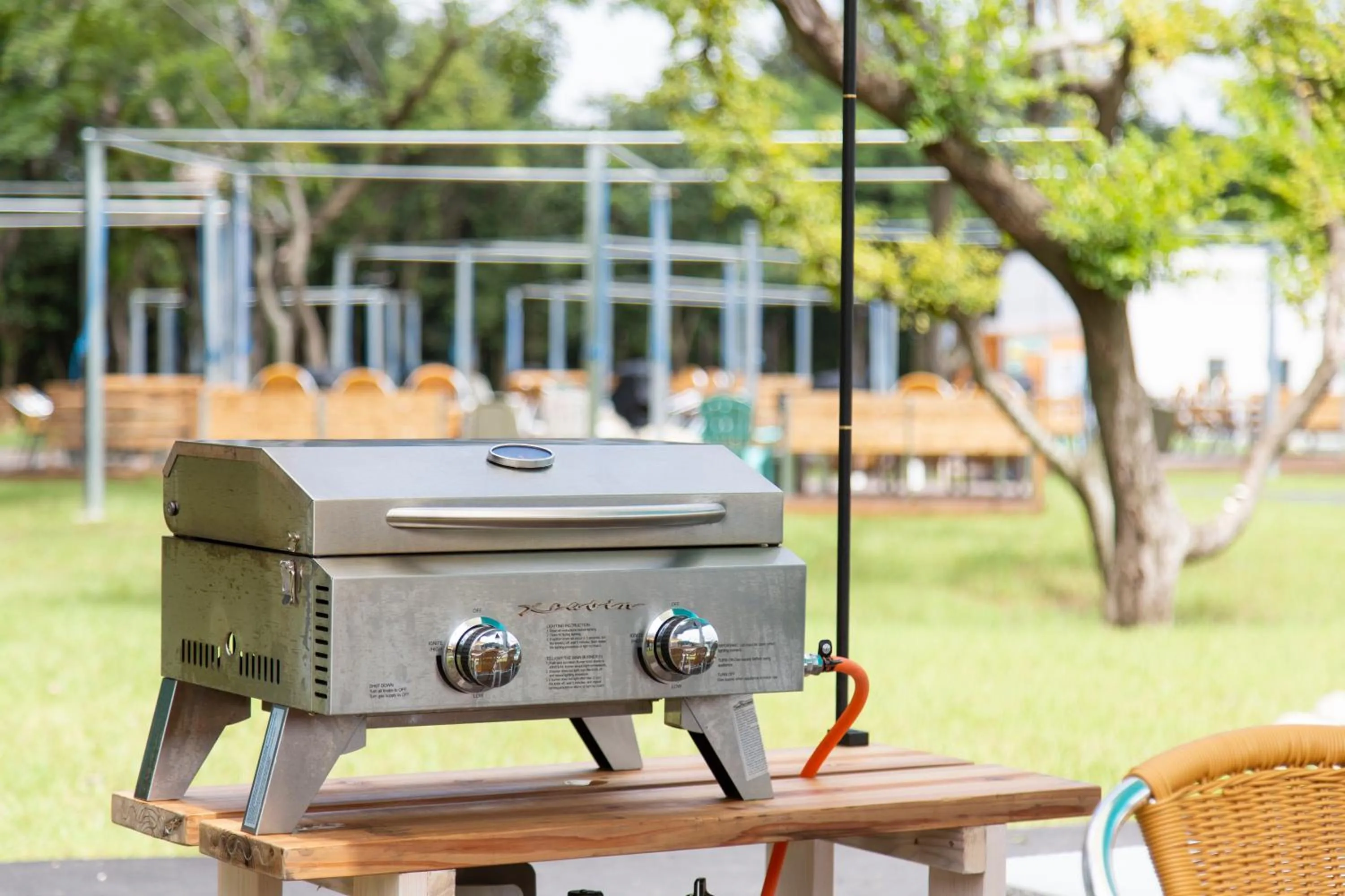 BBQ facilities in glampark FREE AND EASY CAMP RESORT　三重県