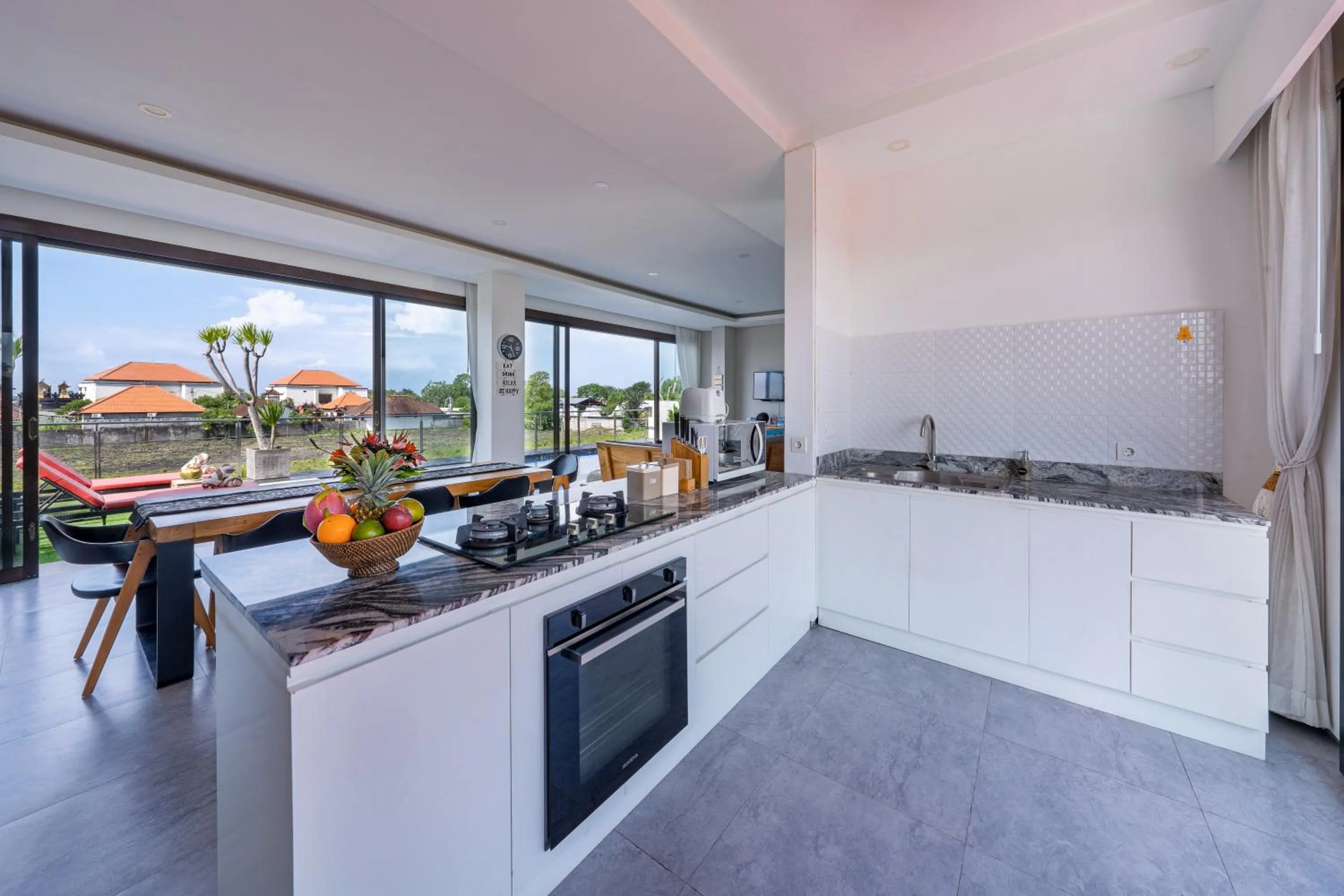 Kitchen or kitchenette in Villa Emilia Seminyak by Nagisa Bali