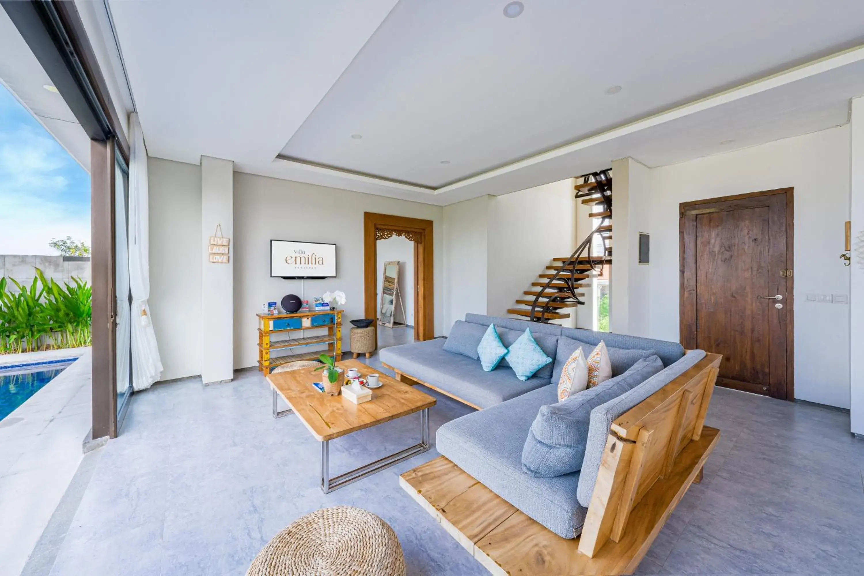 Living room in Villa Emilia Seminyak by Nagisa Bali Living room in Villa Emilia Seminyak by Nagisa Bali