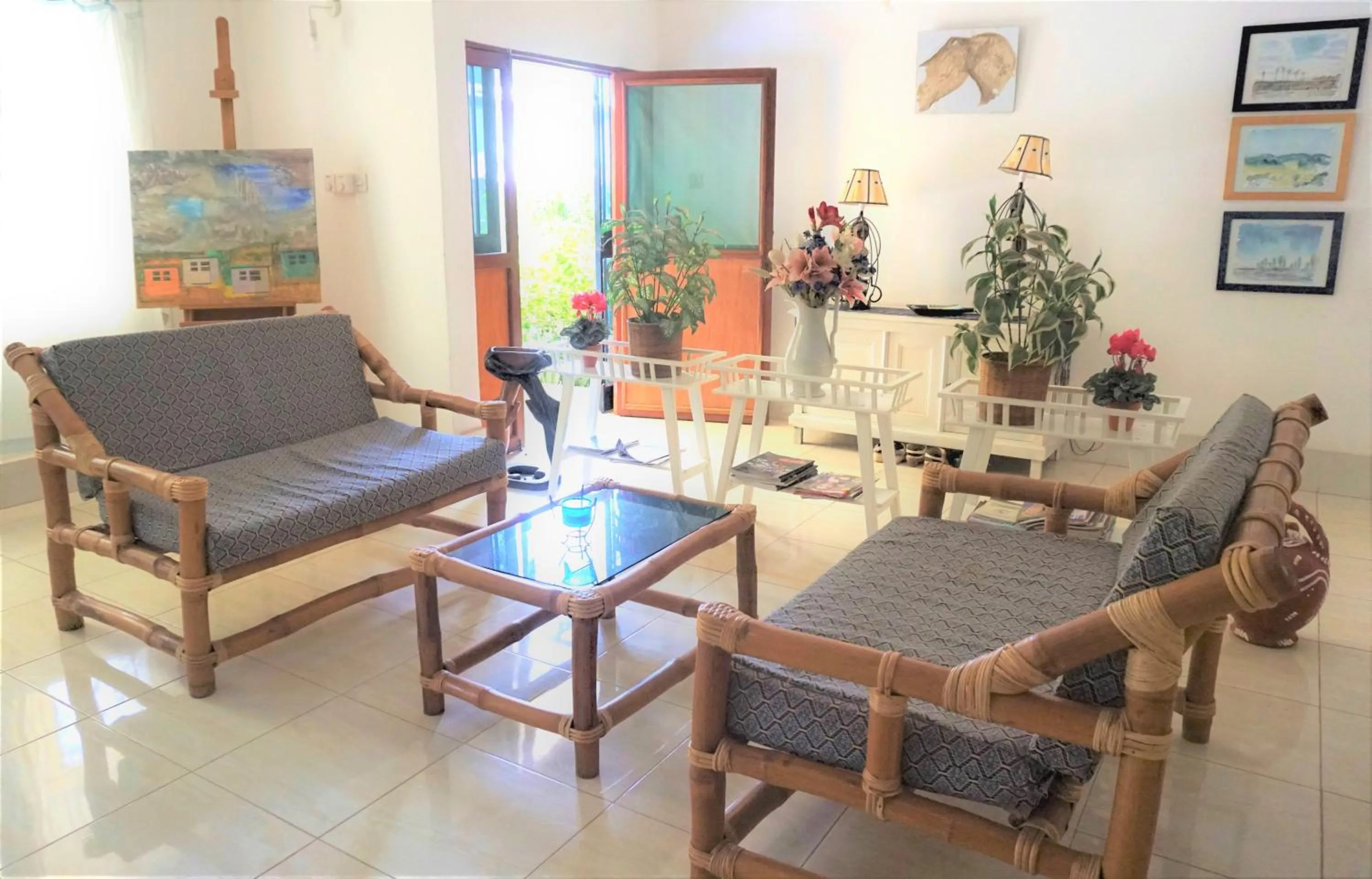 Living room in B & B Villa Calliandra