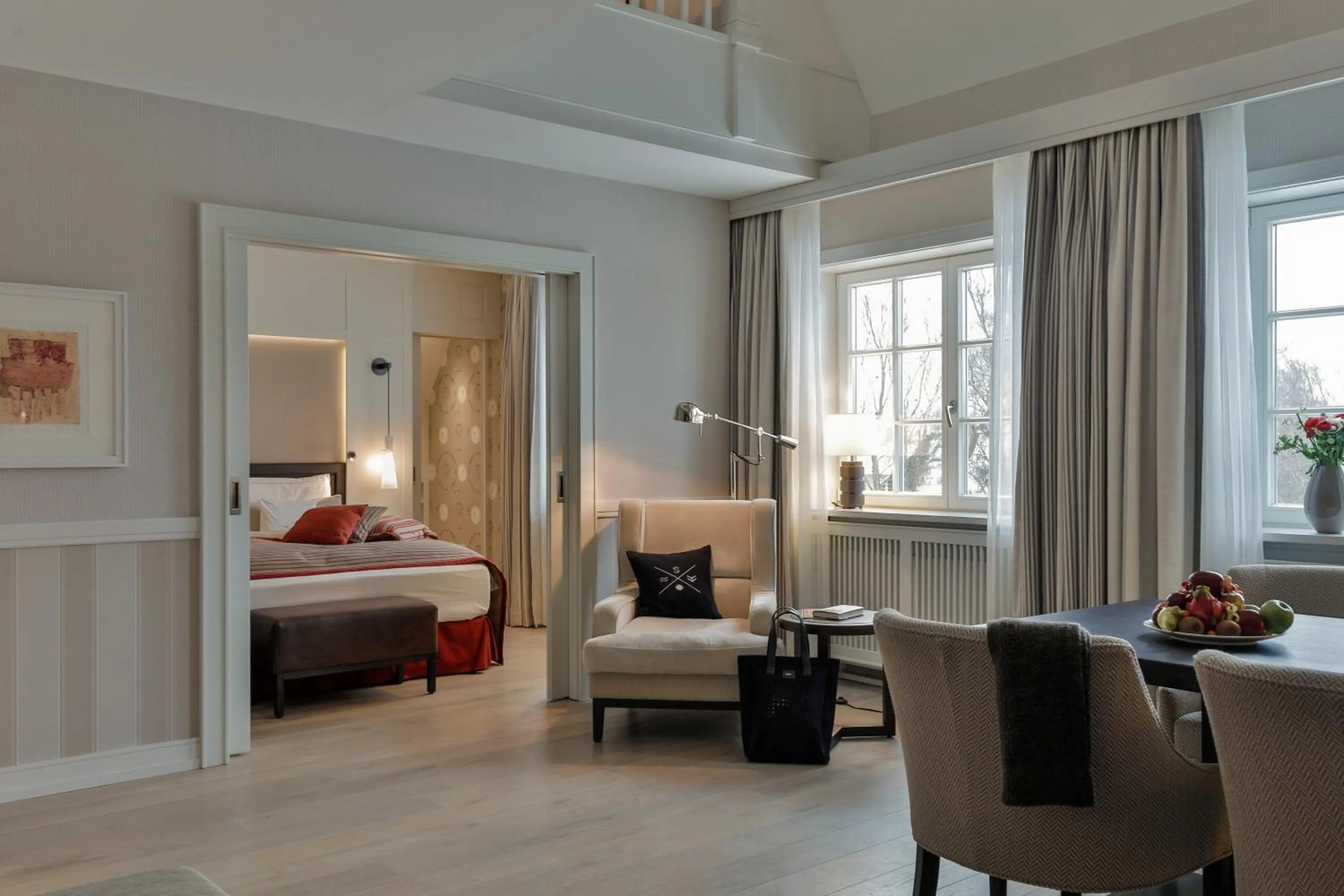 Living room, Bed in Severin's Resort & Spa