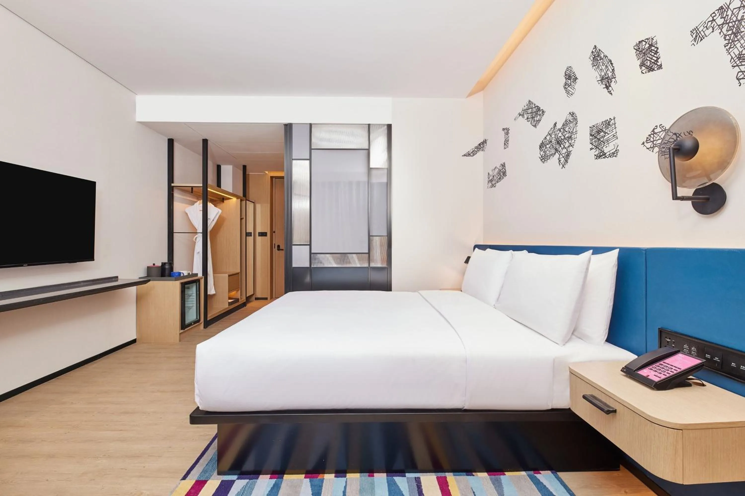 Bedroom, Bed in Aloft Beijing Huairou