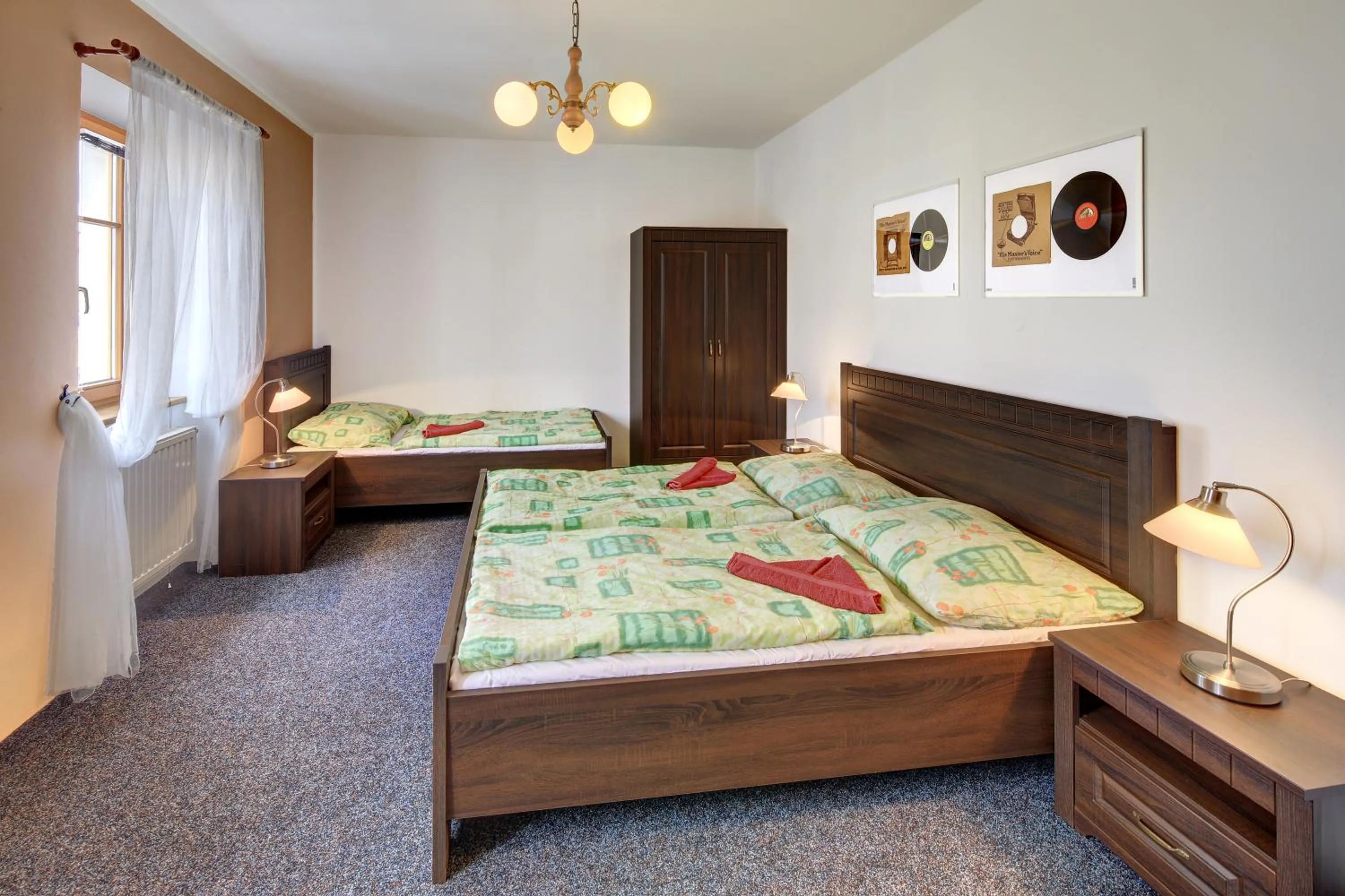 Bedroom, Bed in Penzion a restaurace U Vladaře