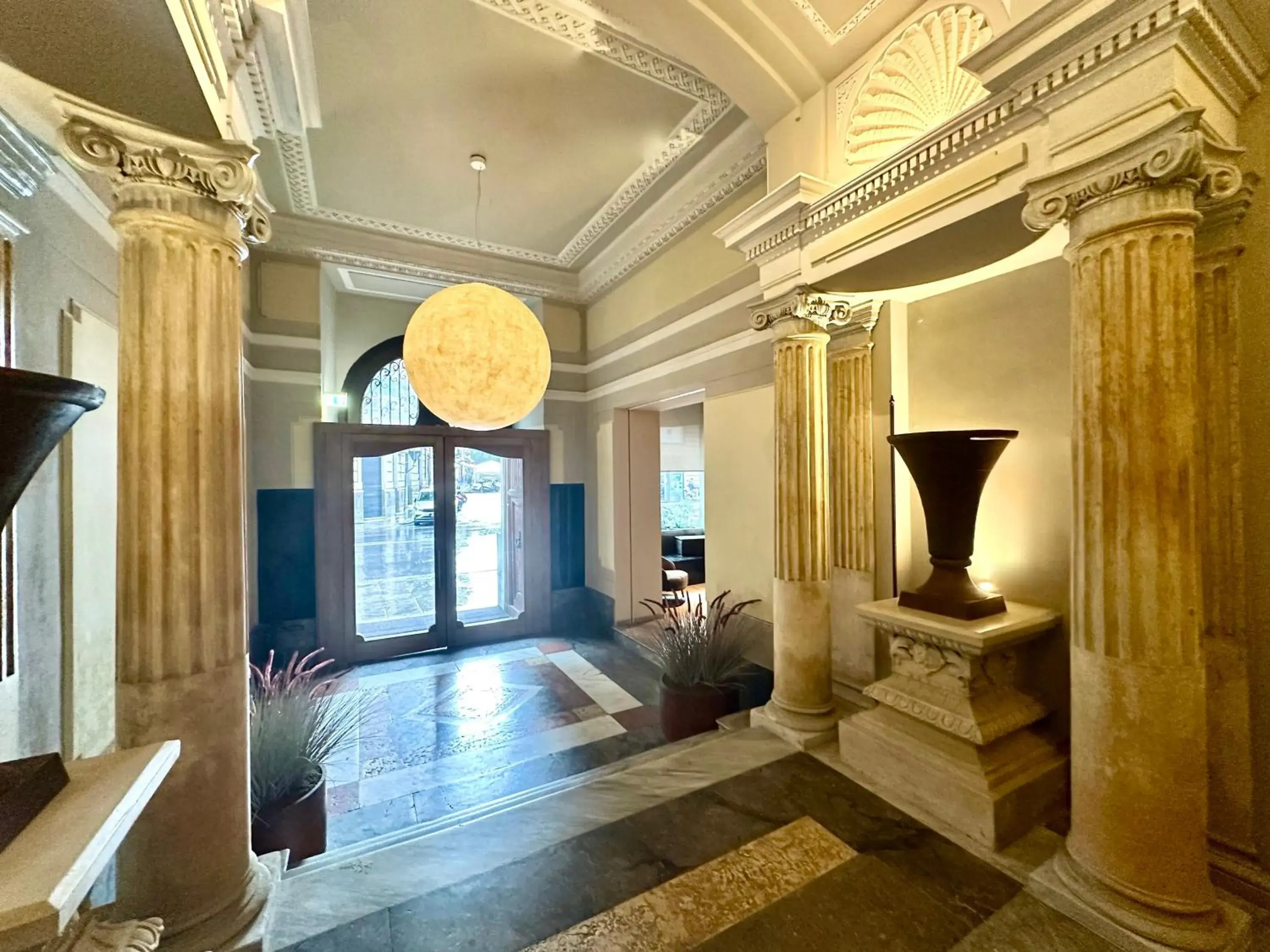 Lobby or reception in Palazzo Liberty Unique Hotel by Geocharme Lobby or reception in Palazzo Liberty Unique Hotel by Geocharme