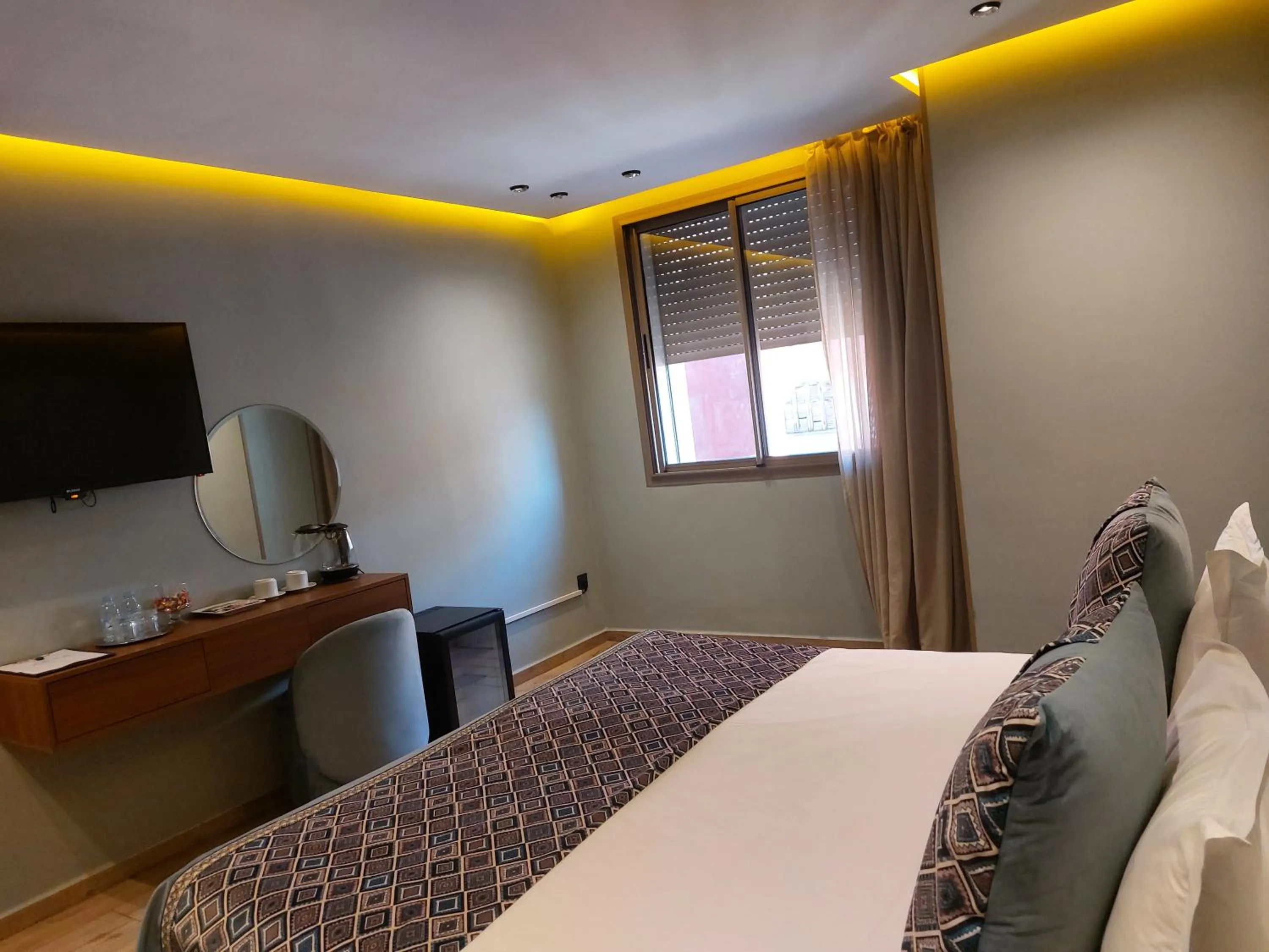 Bed in Swiss Continental Hôtel